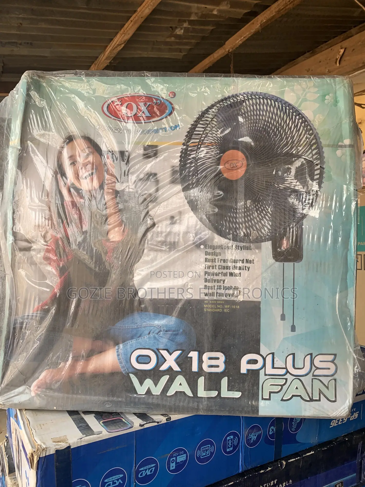Ox 18 Inches Wall Fan Corper Coil