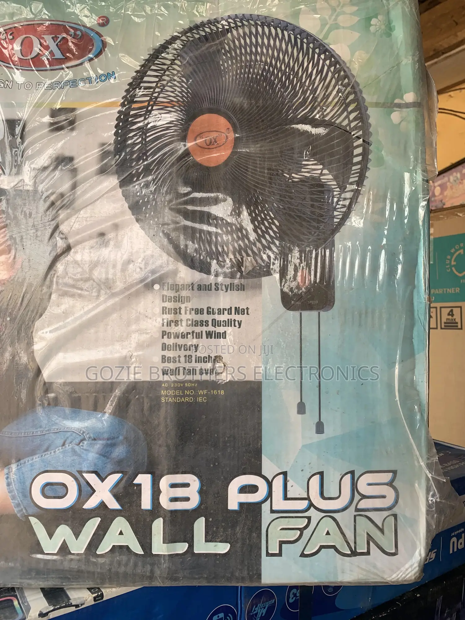 Ox 18 Inches Wall Fan Corper Coil