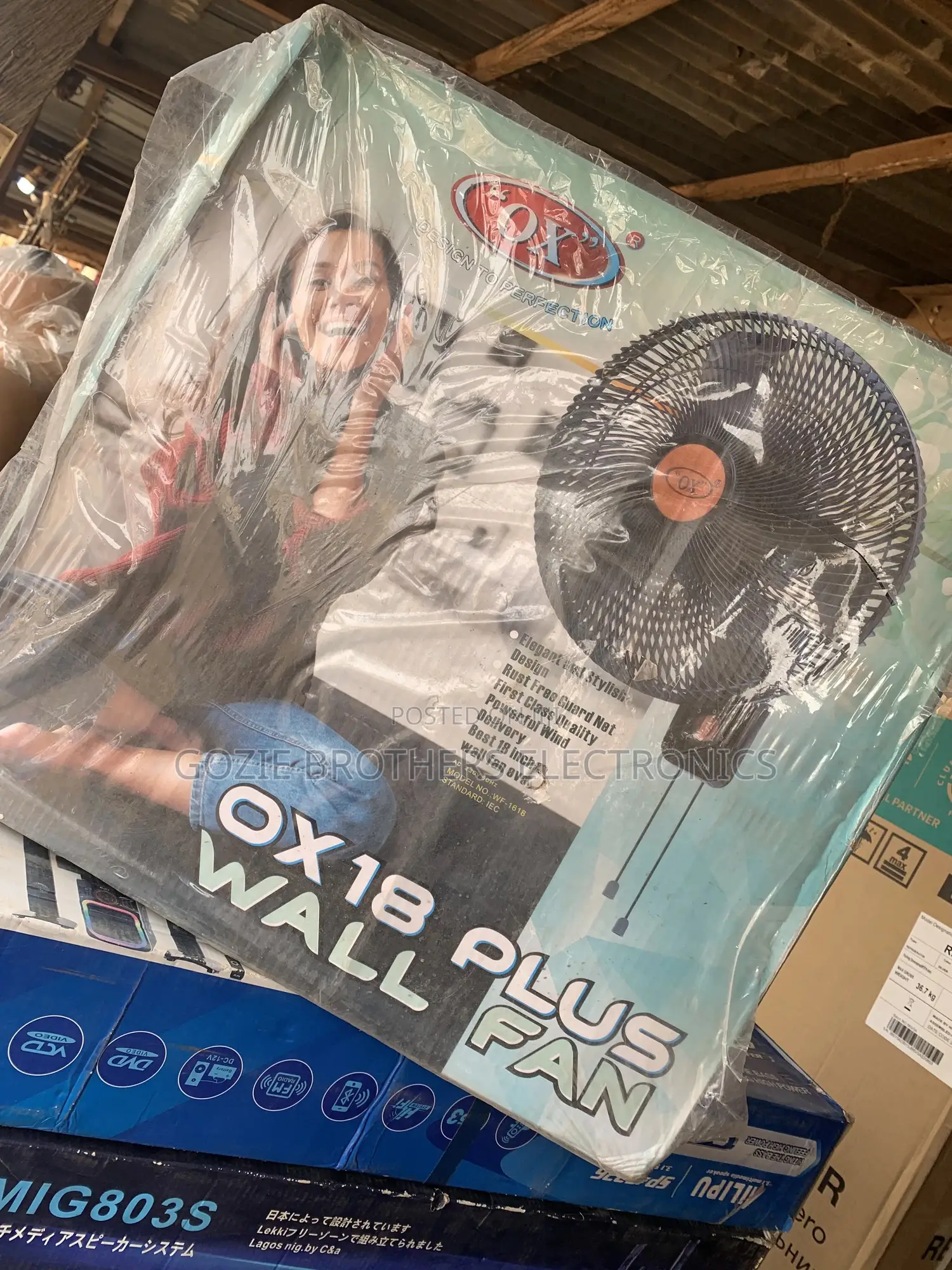 Ox 18 Inches Wall Fan Corper Coil