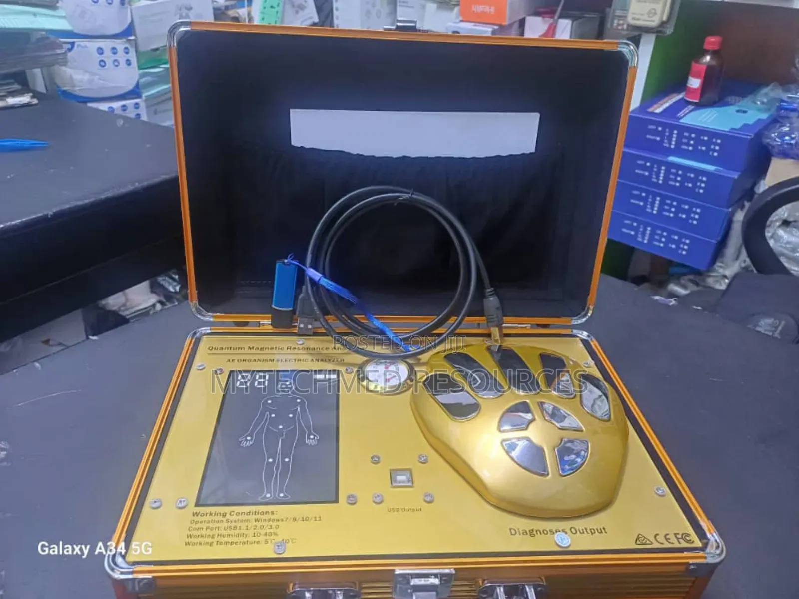 Quantum Resonance Magnetic Analyzer