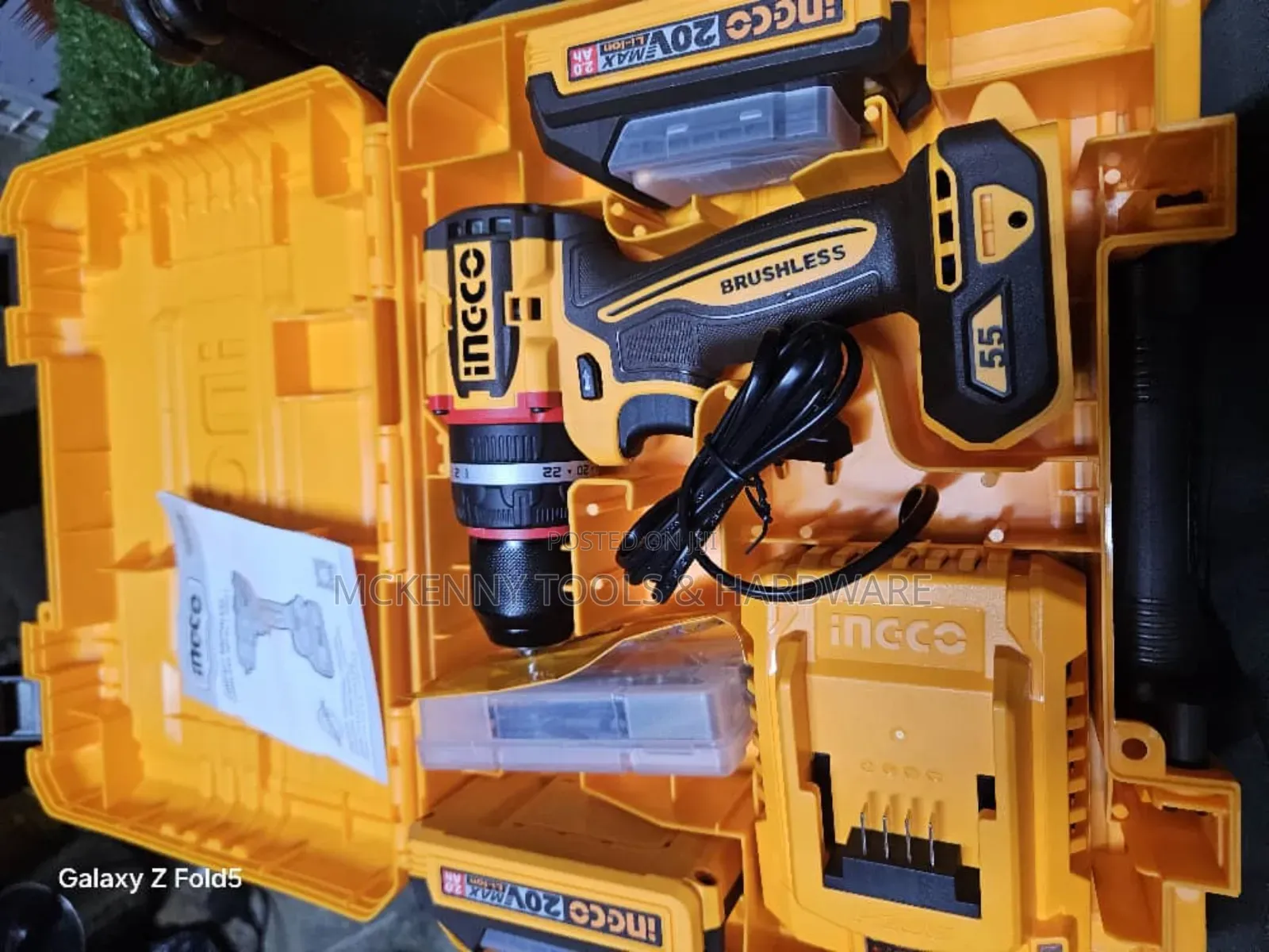Ingco 20v Brushless Cordless Impact Drill (Model Cidli20668