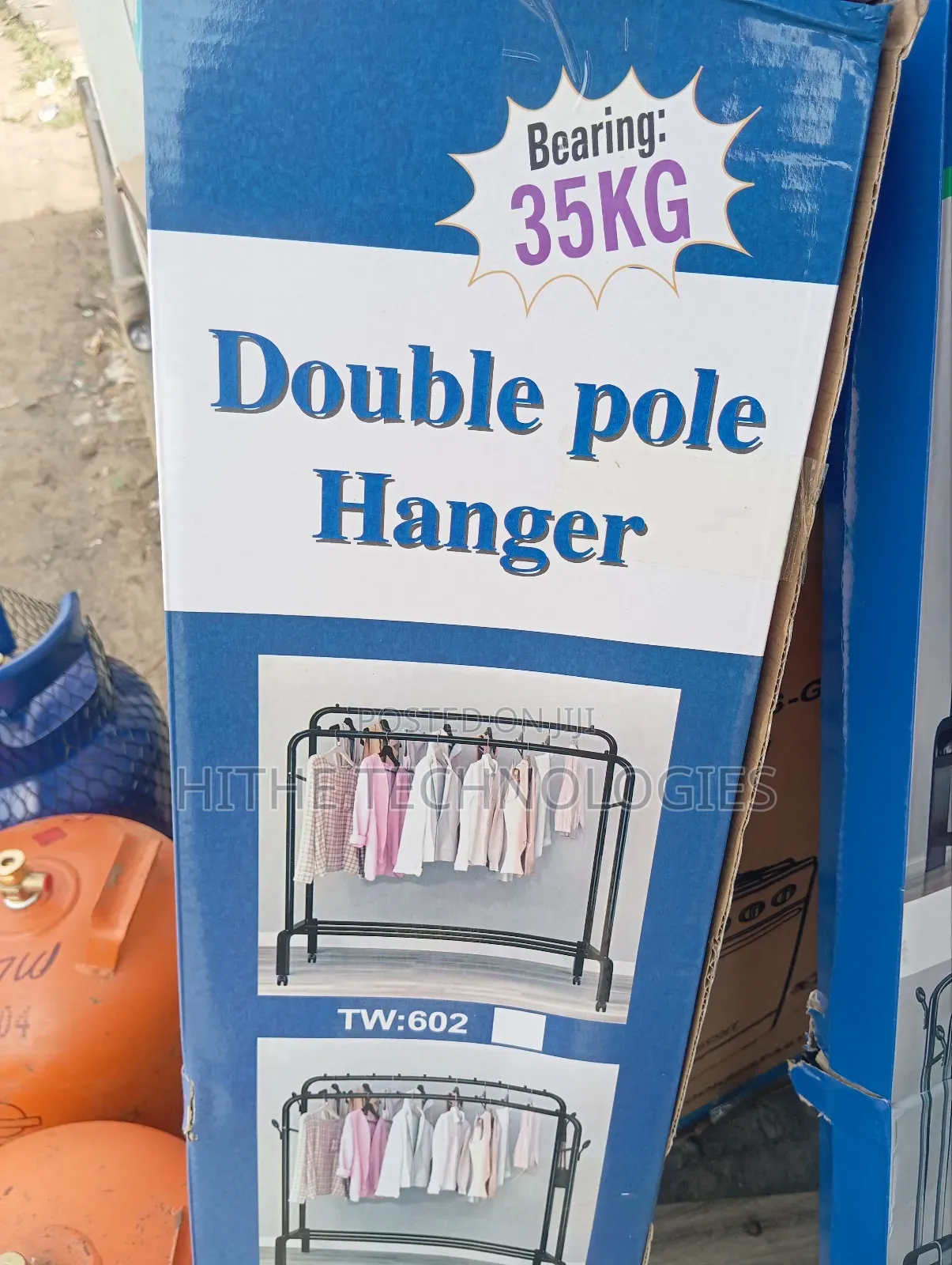 35kg Double Pole Cloth Rack And Clothes Hanger