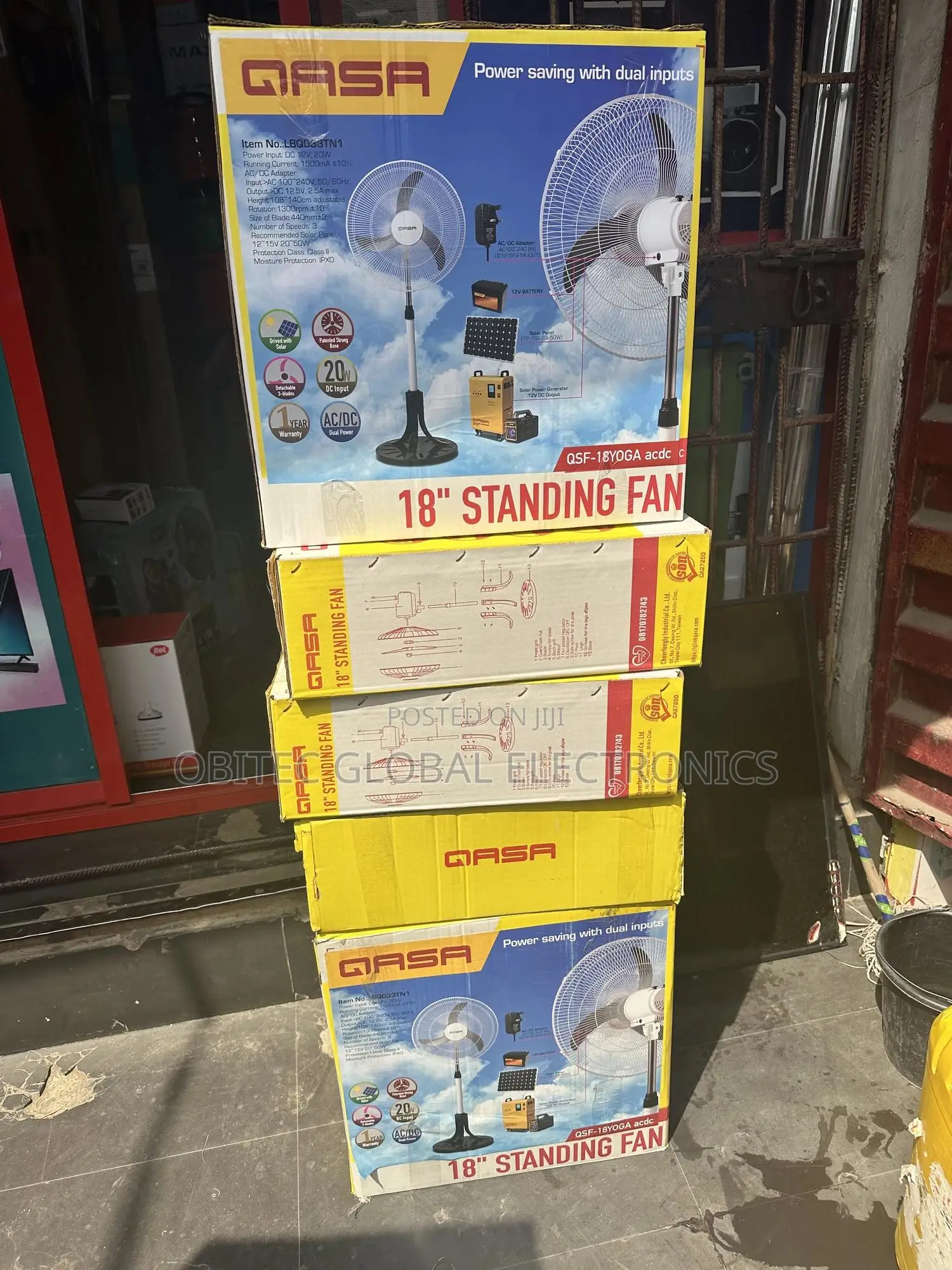 Qasa Ac/Dc Inverter Standing Fan