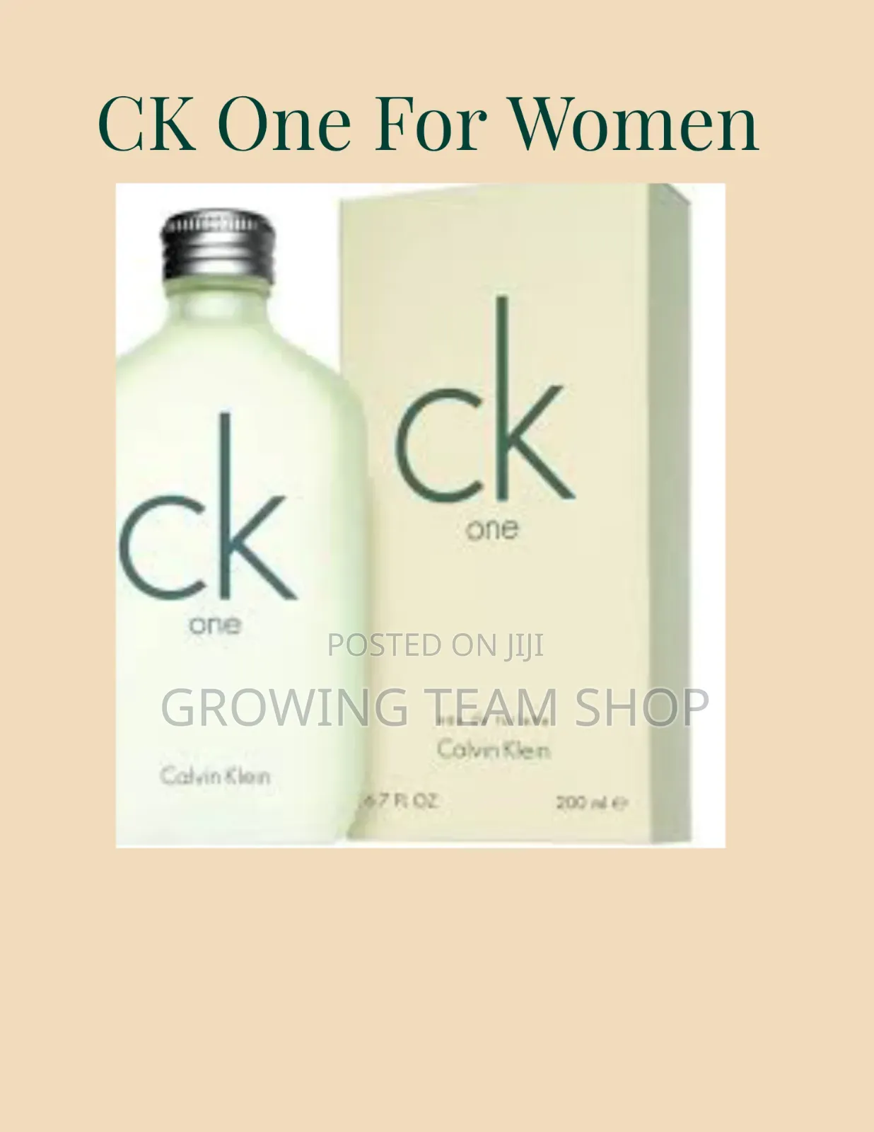Ck One for Men Women | Edt 100ml