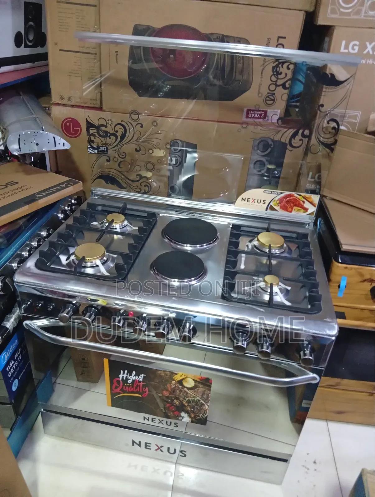 Nexus 6 Burner (4 Gas and 2 Electric ) Gas Cooker