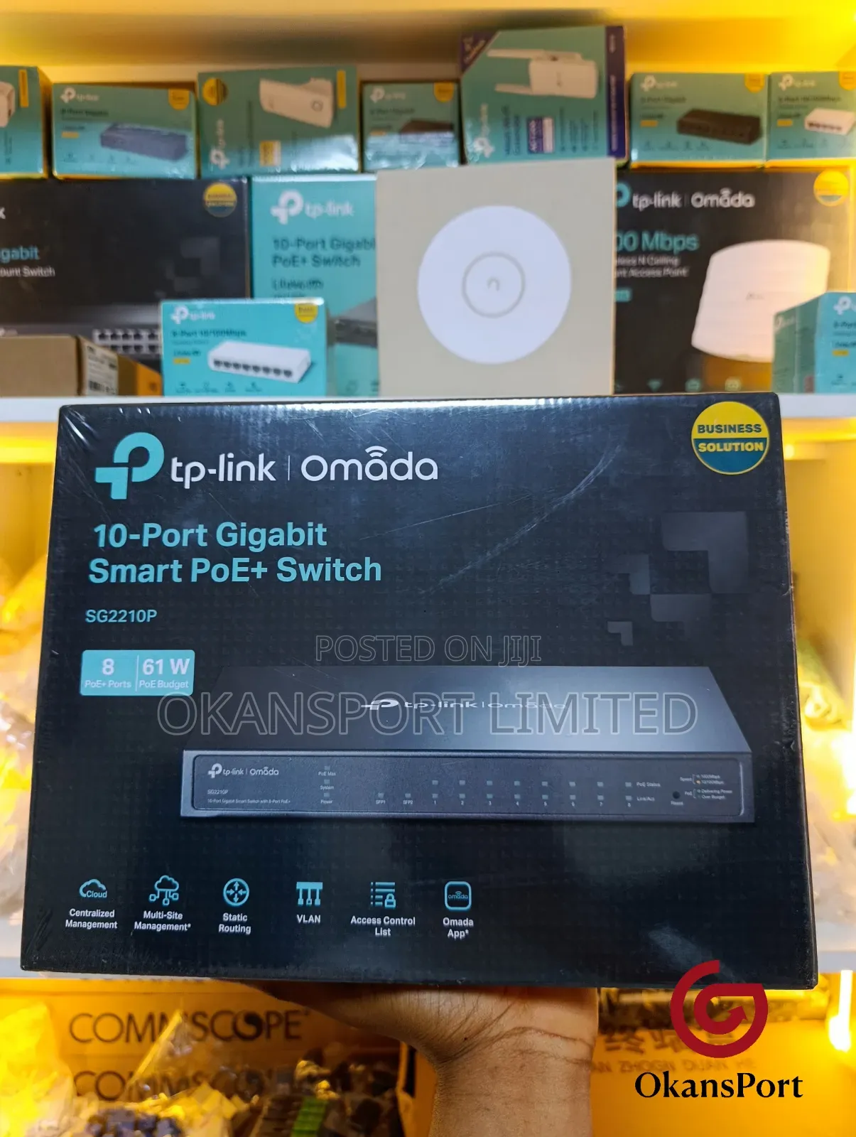 Tp-Link 10-Port Gigabit Smart Poe Switch | CCTV Network- 24 Ports