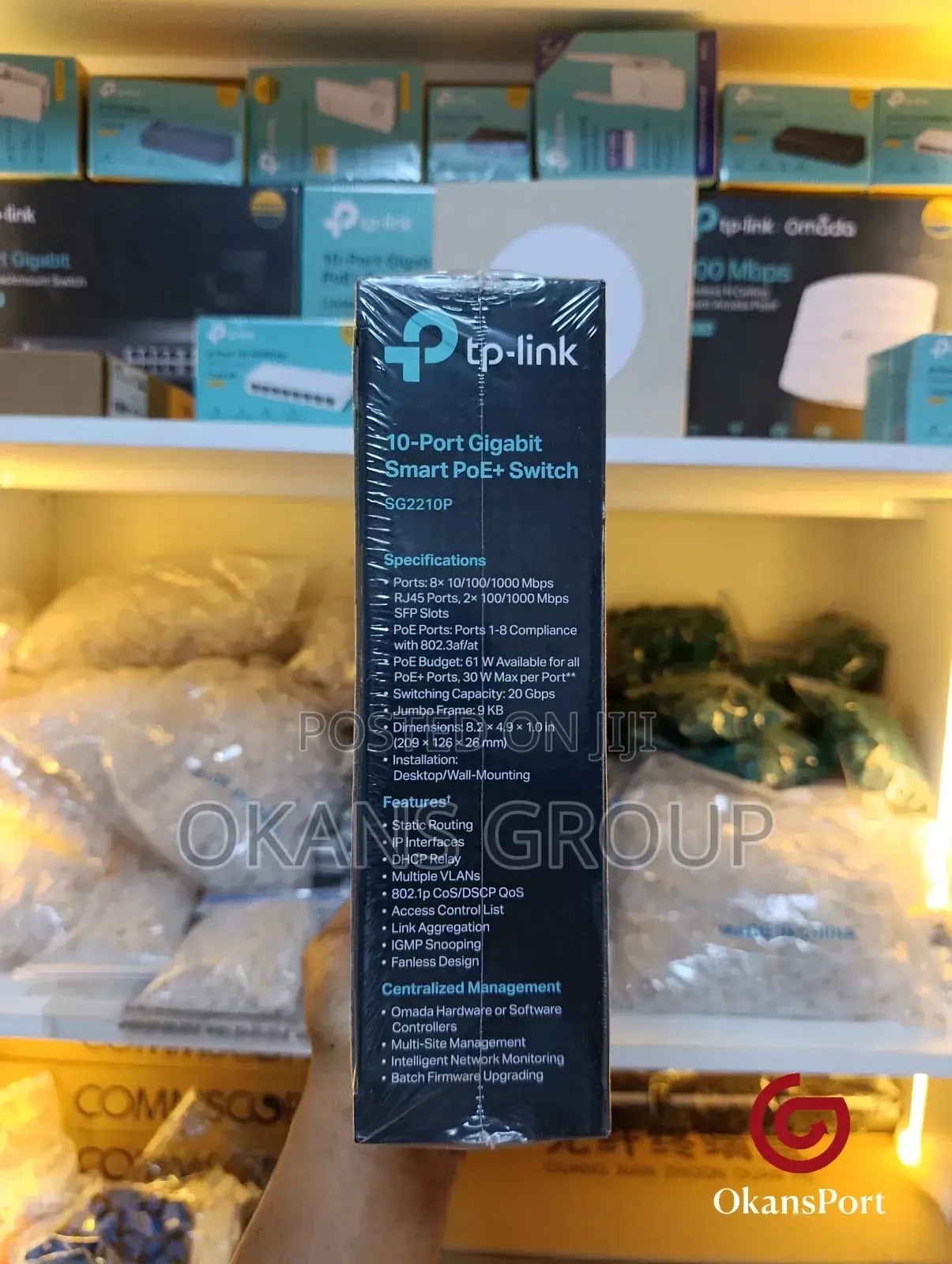 Tp-Link 10-Port Gigabit Smart Poe Switch | CCTV Network- 24 Ports