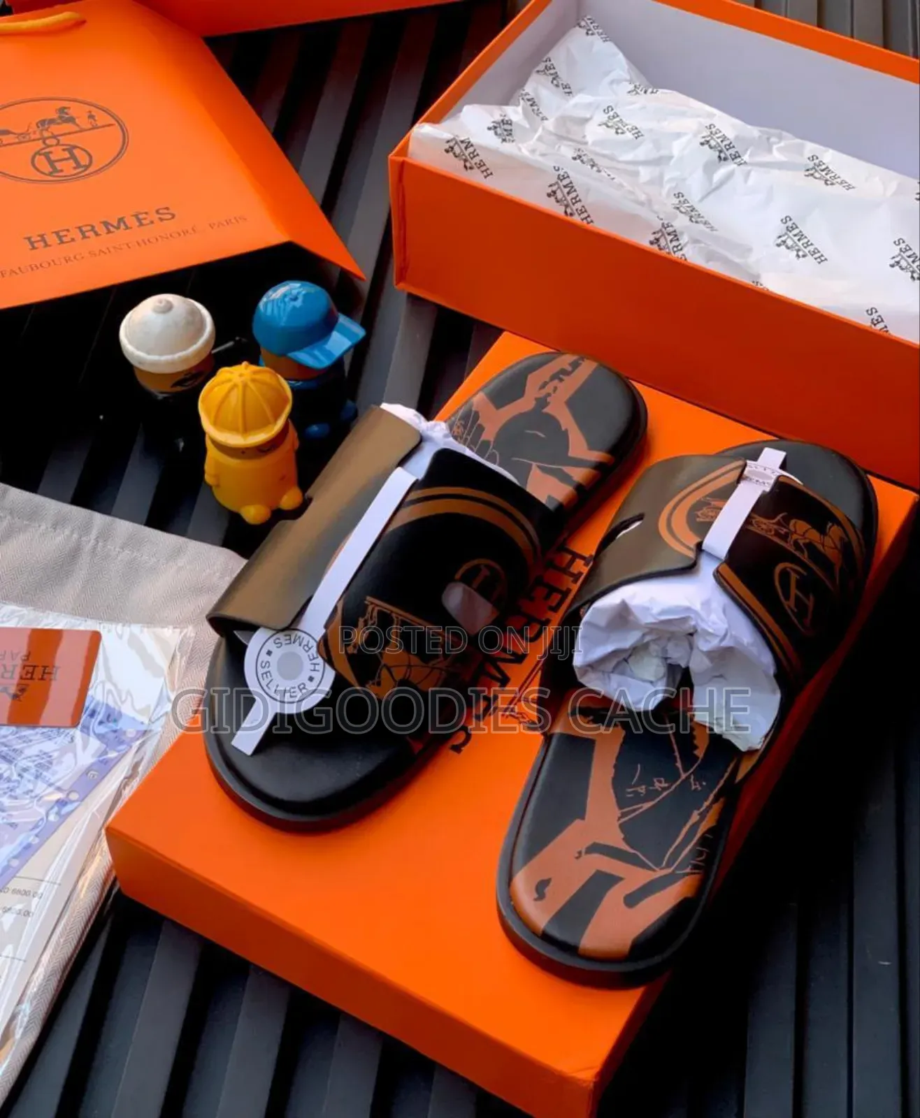 Hermes Leather Slippers Size 40-46
