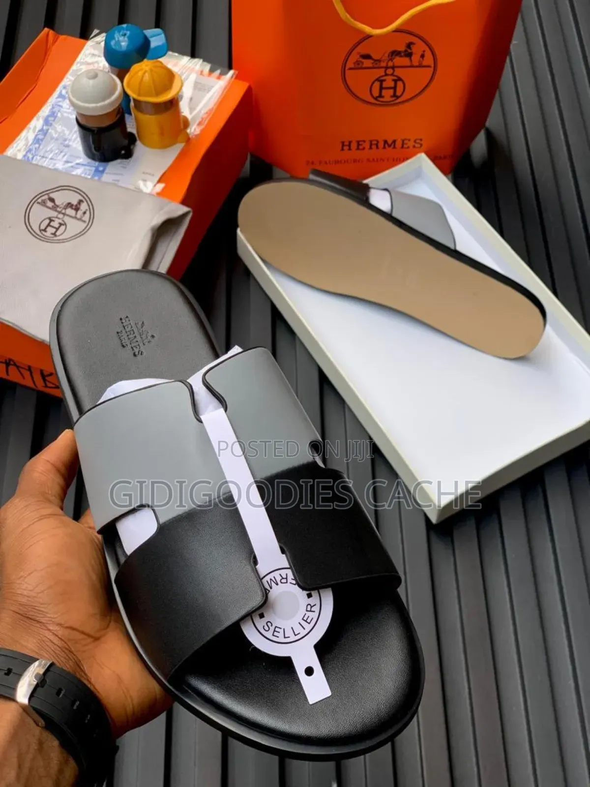Hermes Leather Slippers Size 40-46