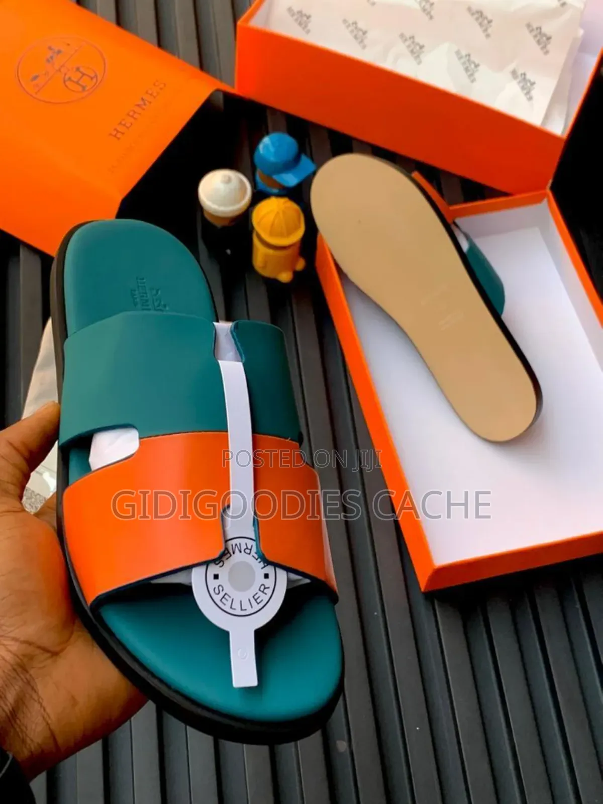 Hermes Leather Slippers Size 40-46