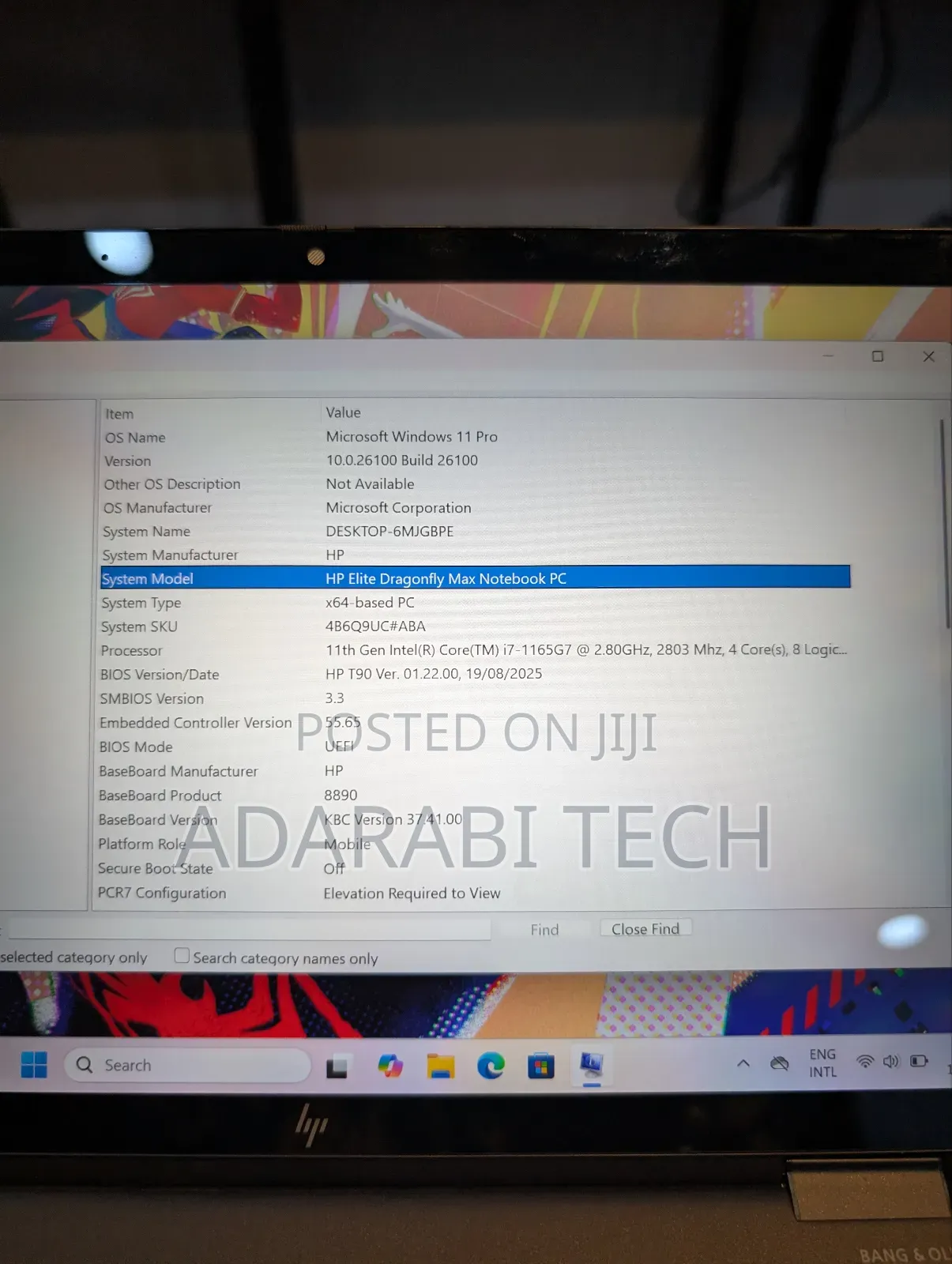 Laptop HP Elite Dragonfly X360 11th Gen 32GB Intel Core I7 SSD 512GB