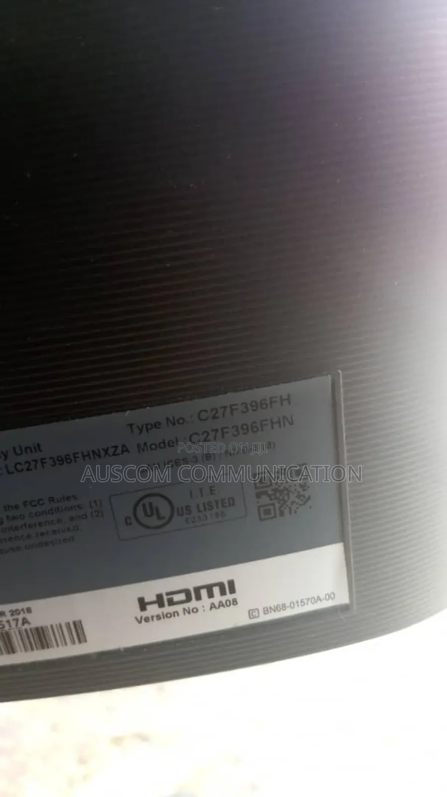 Samsung 27 Inches Curve Gaming Monitor Va Panel 60hz 1920*1080 FHD