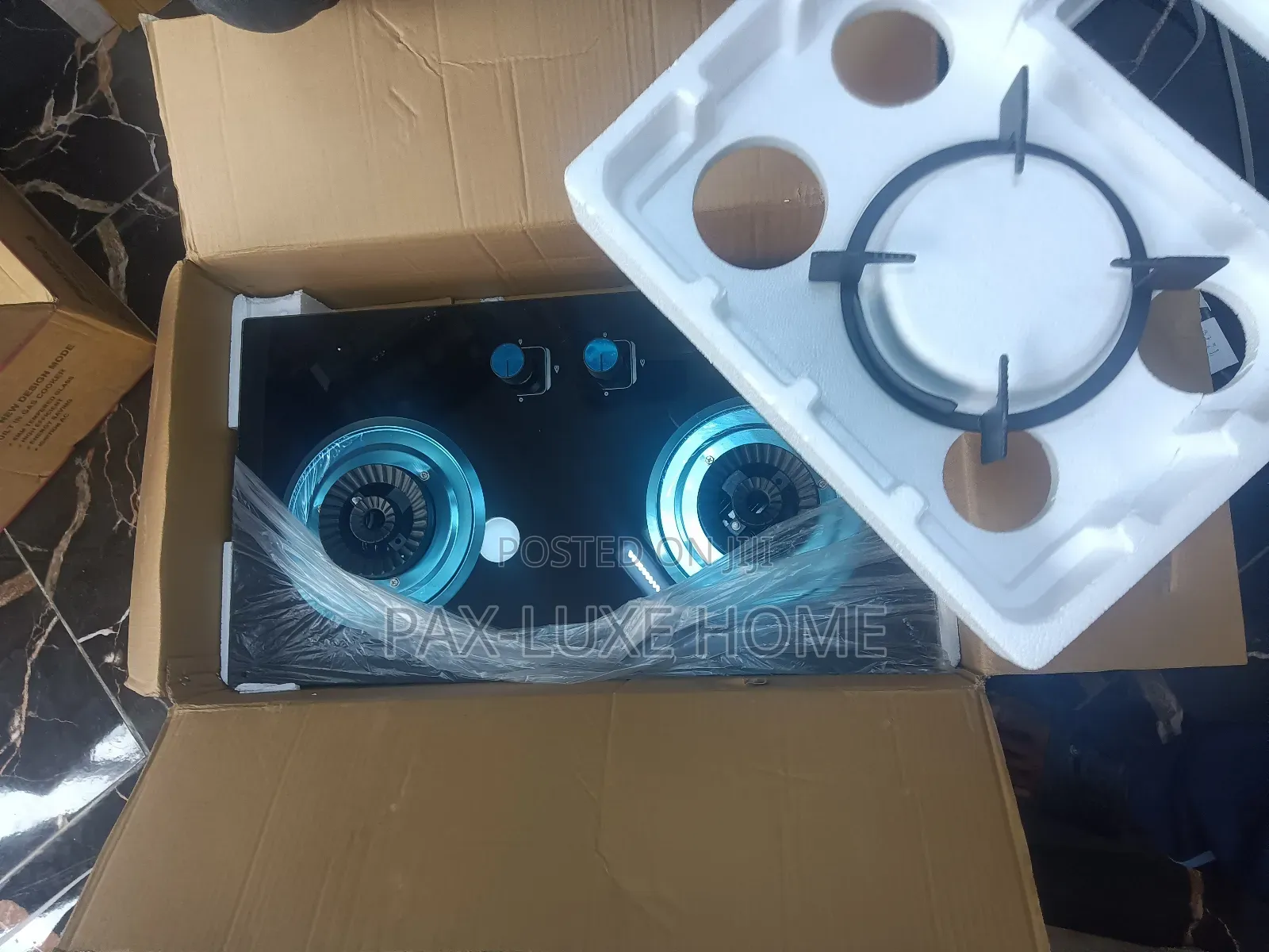 2 Burner Glass Hob Big Sitter