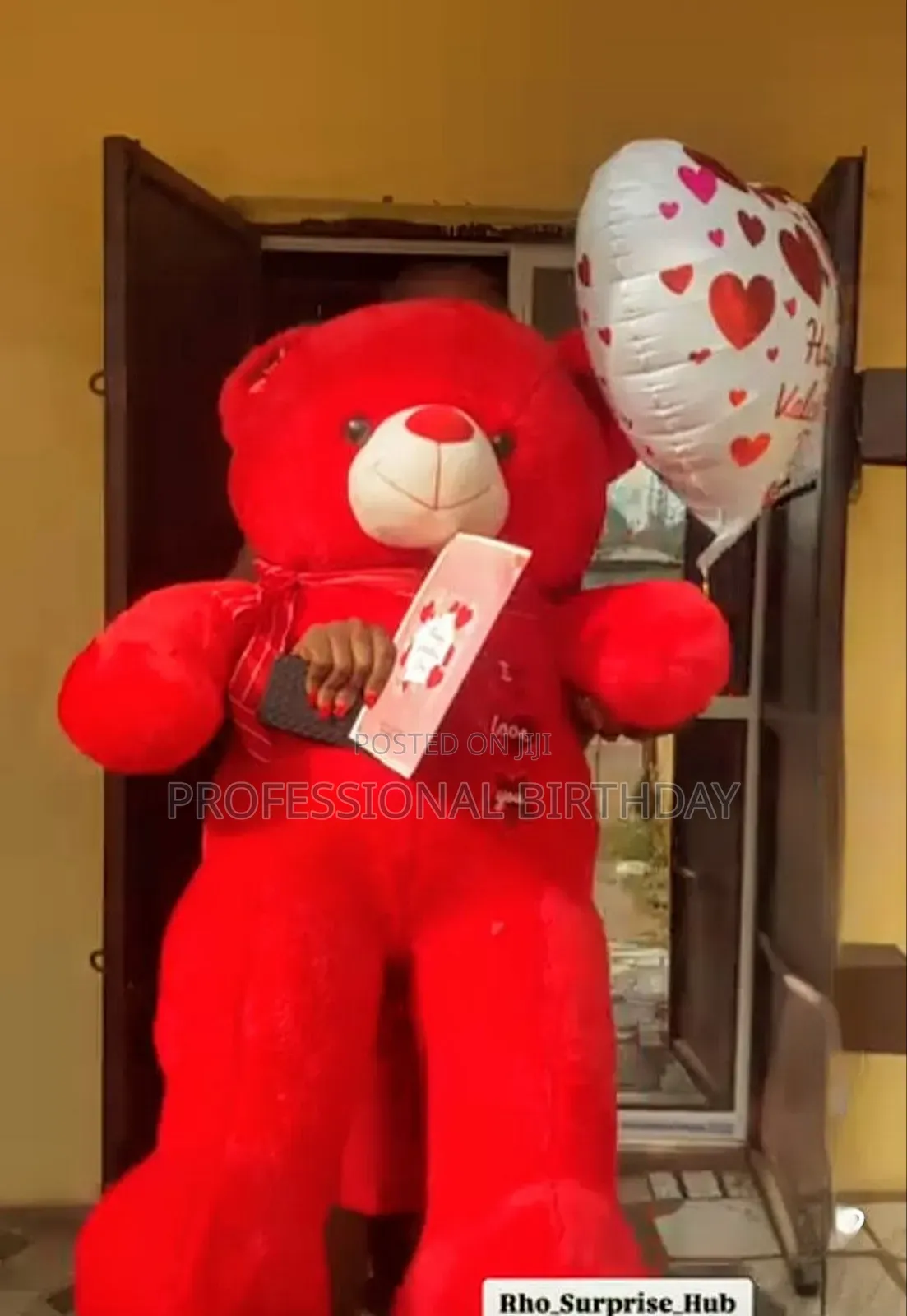 Surprise Red Teddy Bear and Gift, Lagos or Ogun