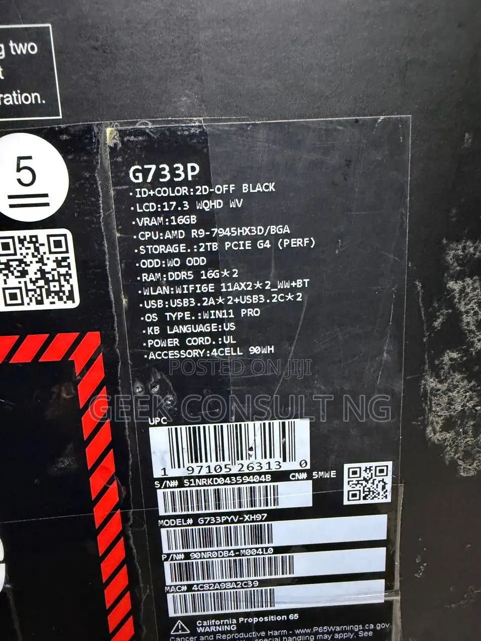 Laptop Asus ROG Strix SCAR Edition 32GB AMD Ryzen 9 SSD 2T