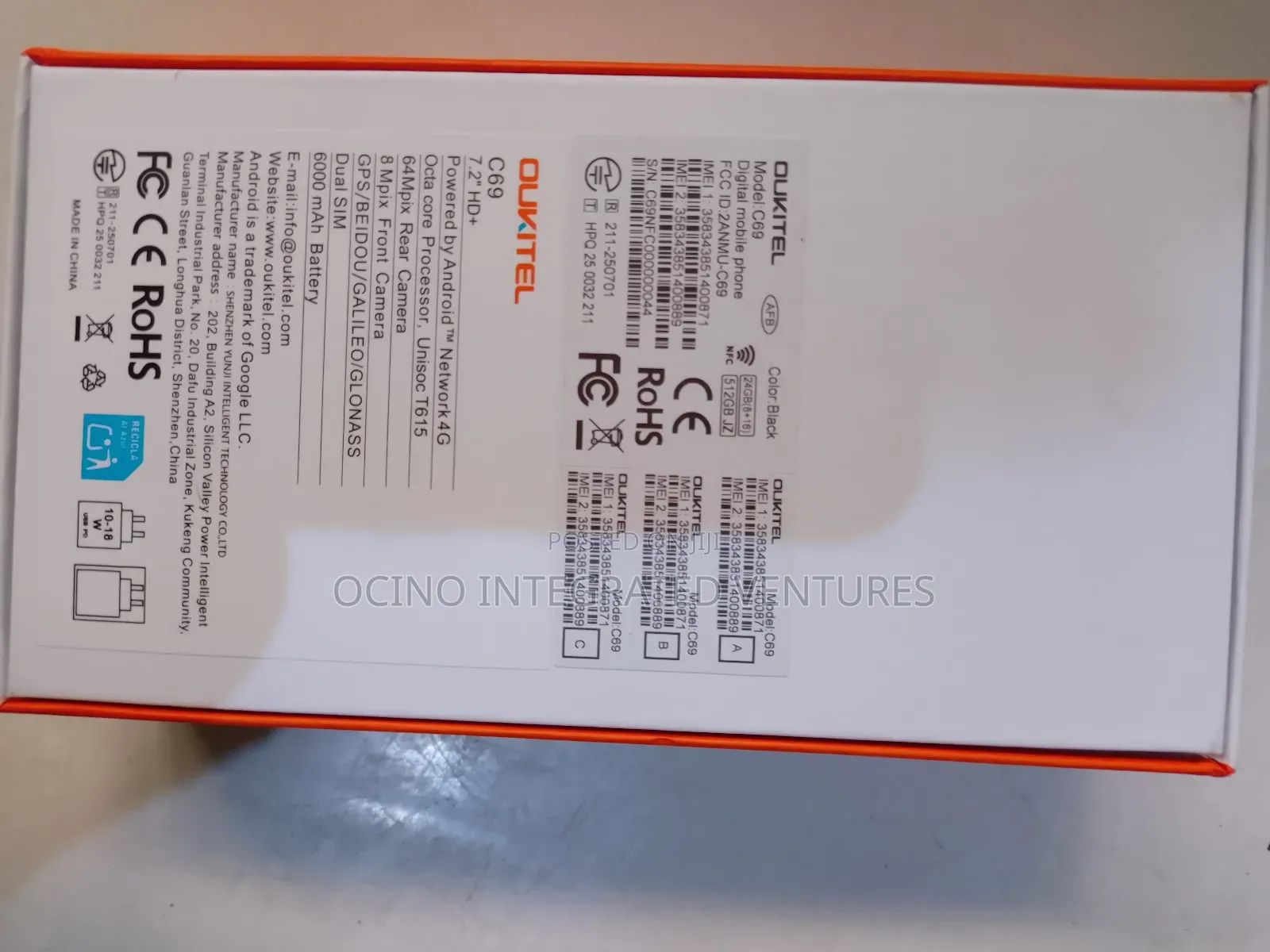 New Oukitel C62 Pro 256 GB Black