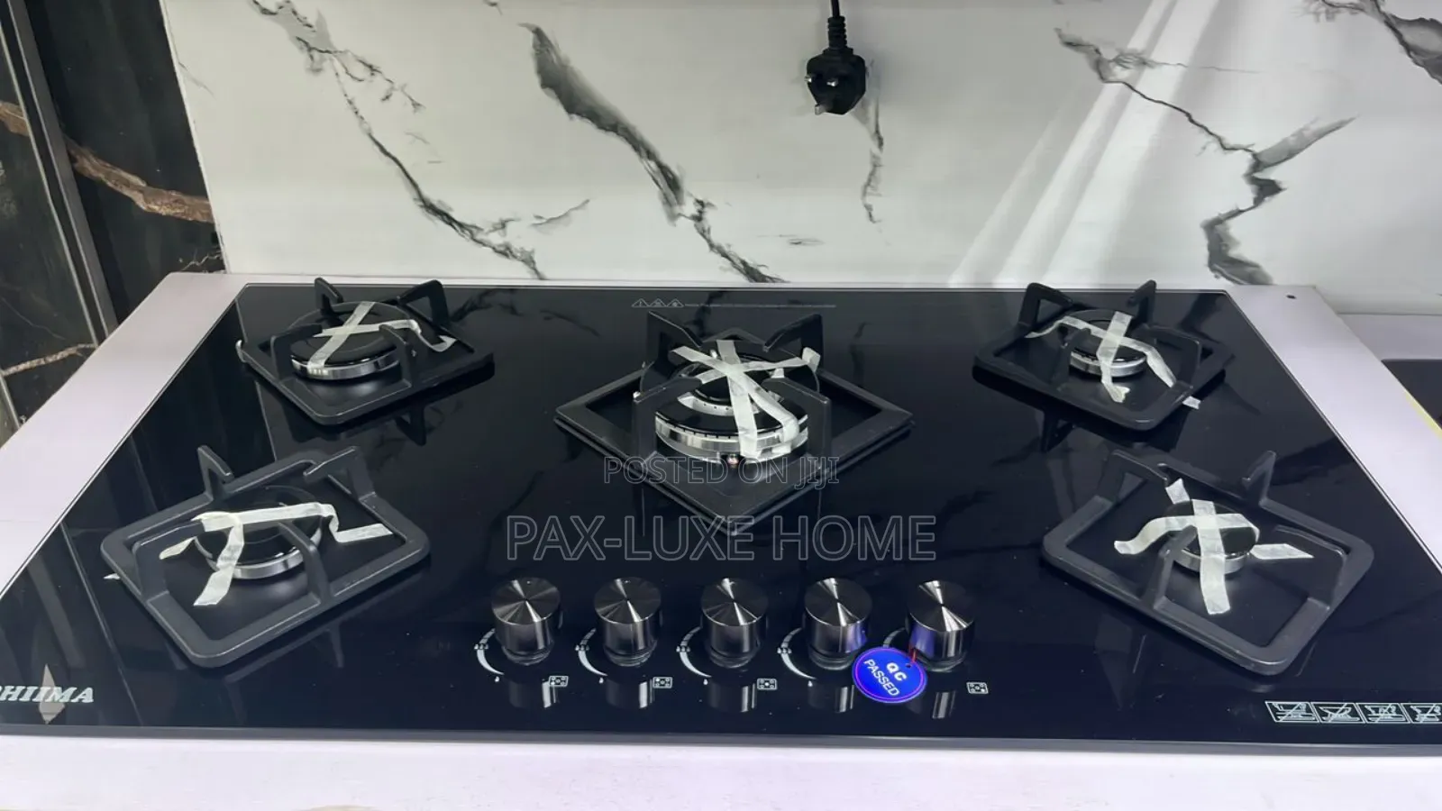 5 Burner Glass Star Sitter Cooker Hob With Warranty
