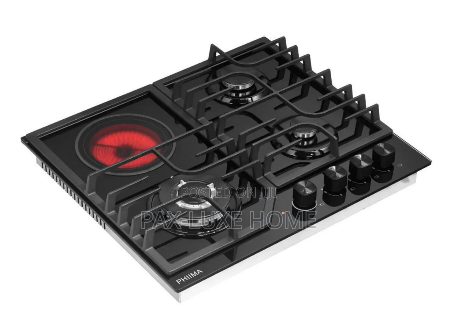 4 Burner Electric and Gas Cooker Hob With Warranty