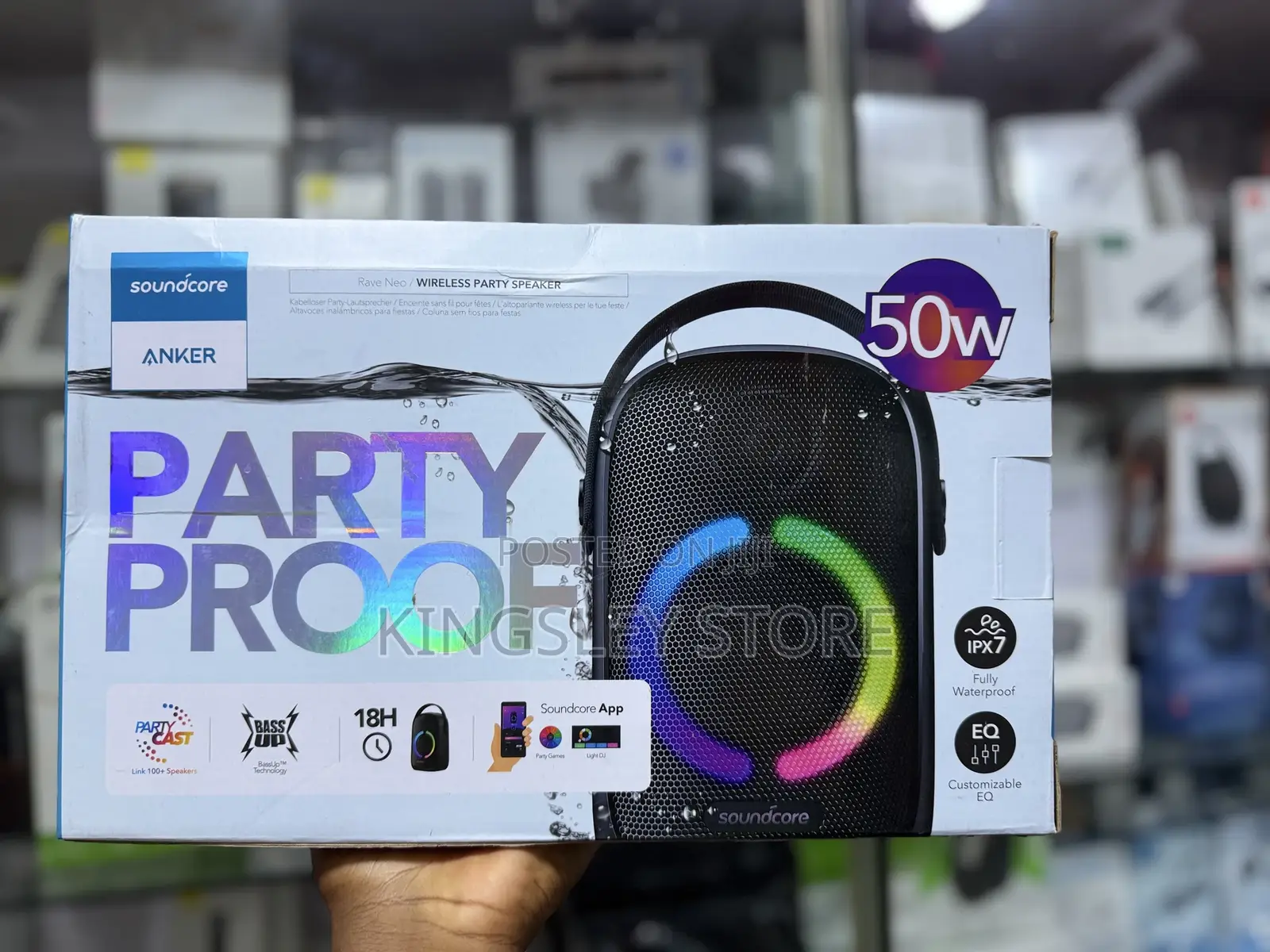 Anker Sound Core Rave Neo Bluetooth Portable Speaker - Black