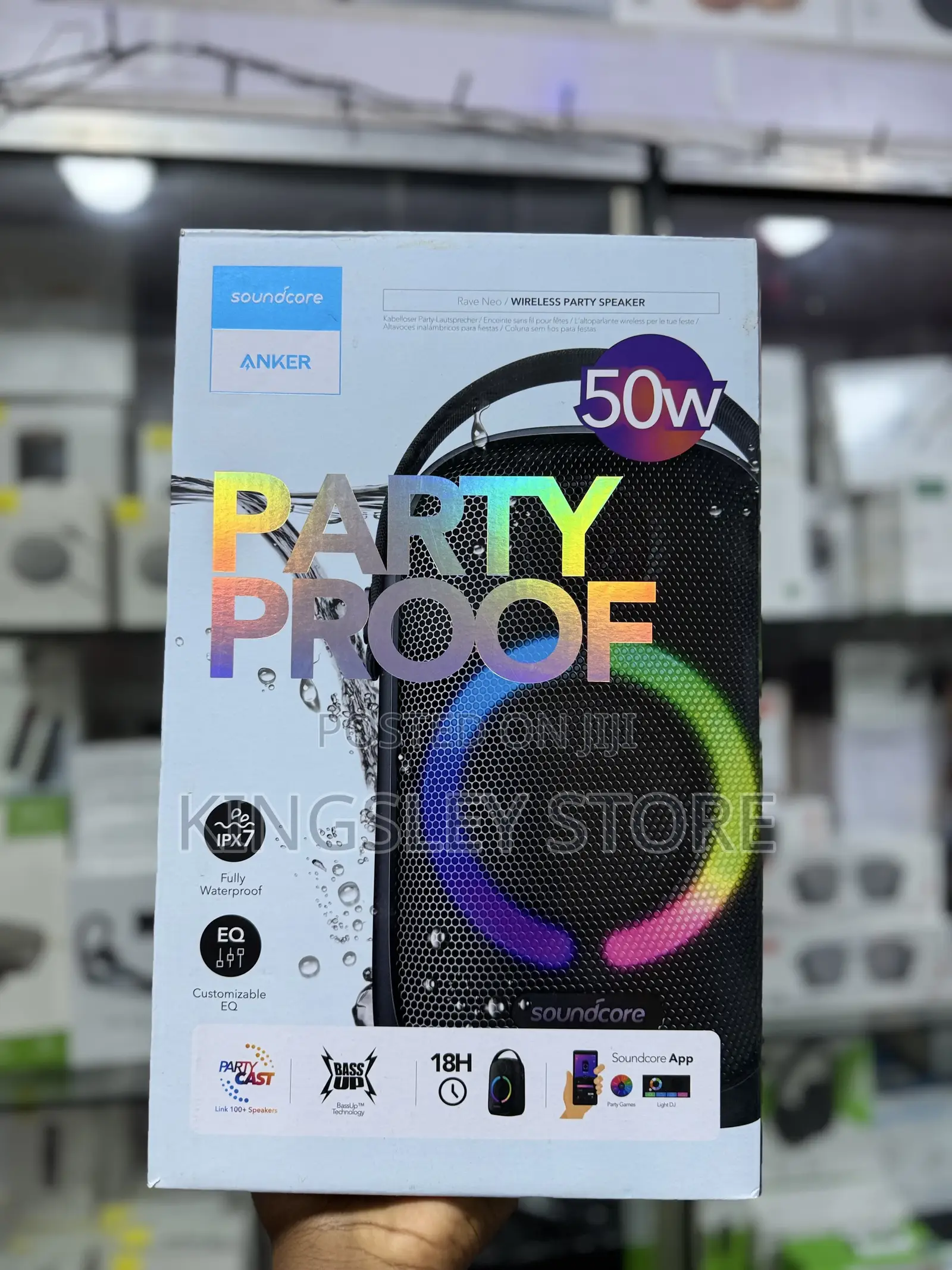 Anker Sound Core Rave Neo Bluetooth Portable Speaker - Black