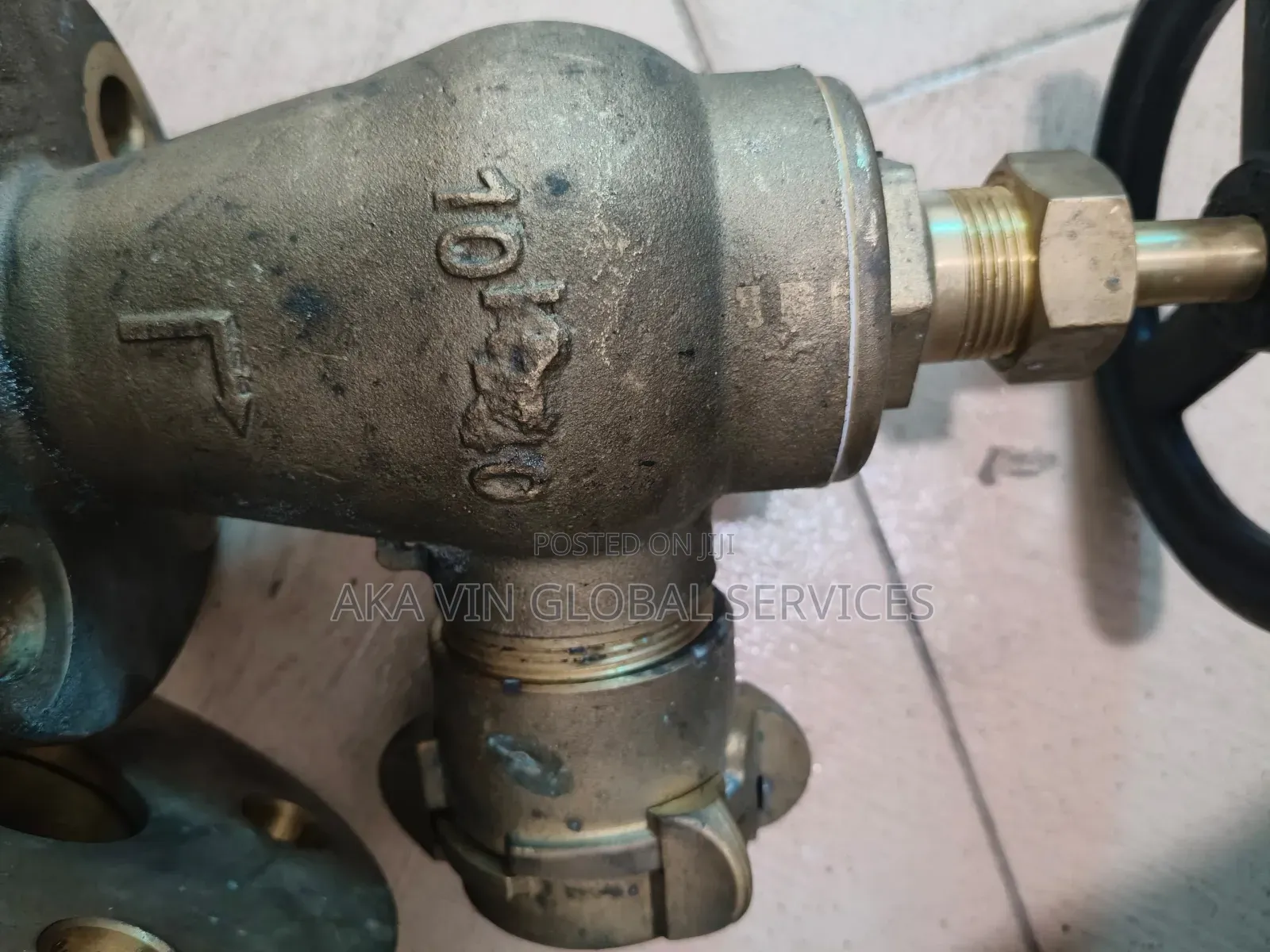 Angle Hydrant Valve Bronze Nakajima Coupling 40mm Jis 