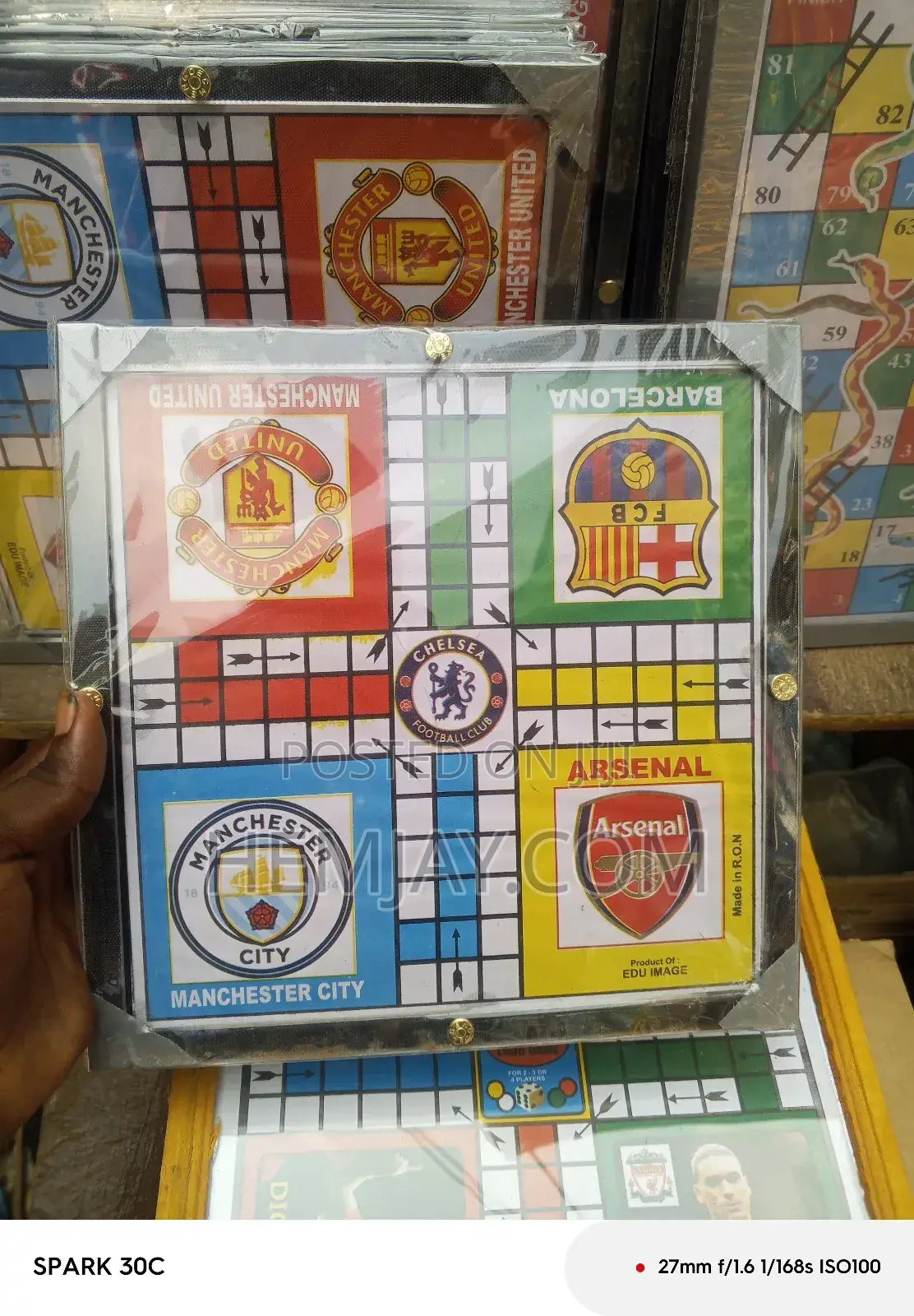 Unbreakable Glass Ludo Game "Aluminum Glass"