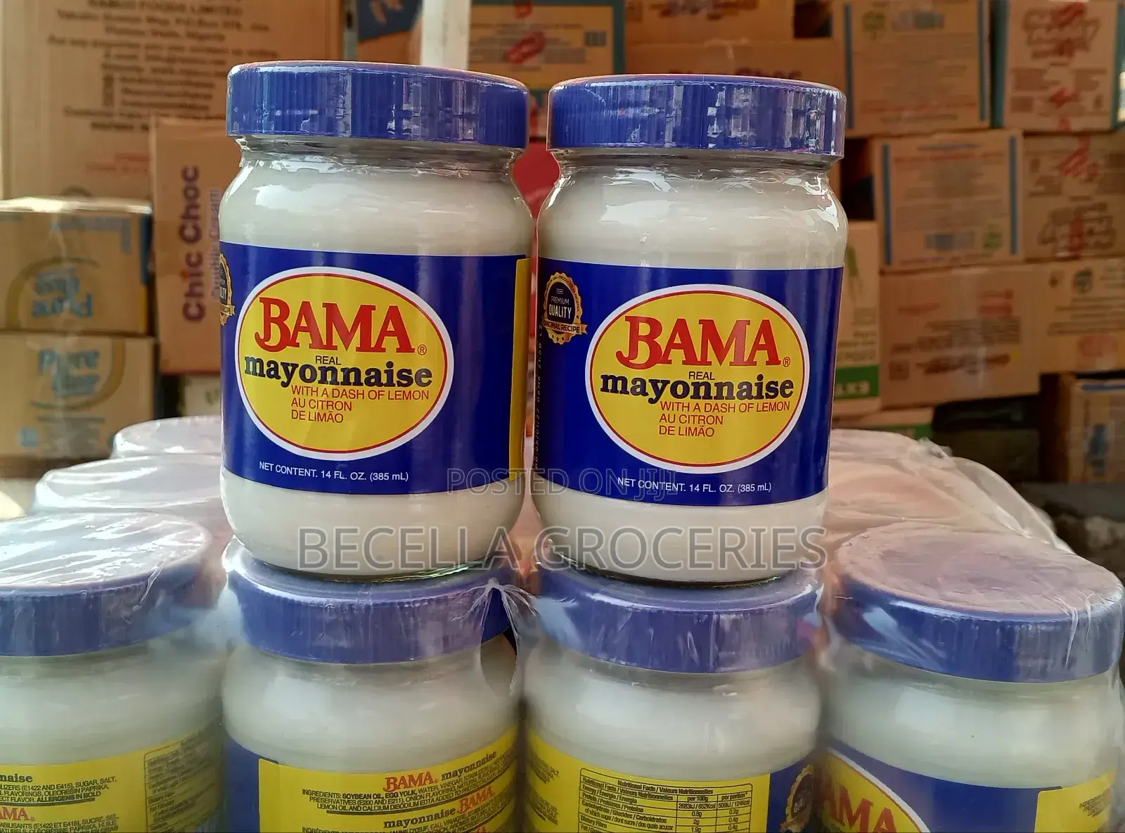 Bama Real Mayonnaise 385ml ×12