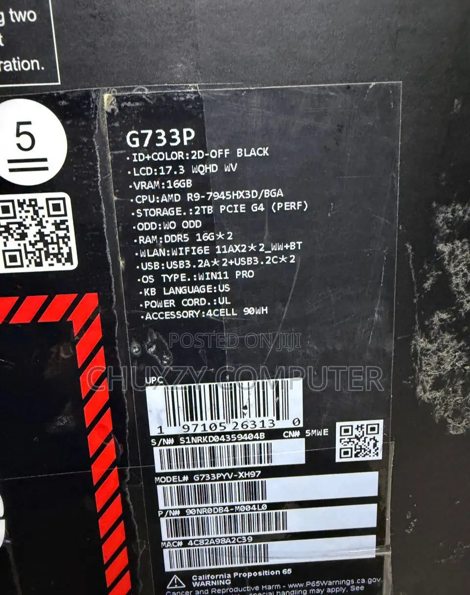 Laptop Asus ROG Strix G17 32GB AMD Ryzen 9 SSD 2T