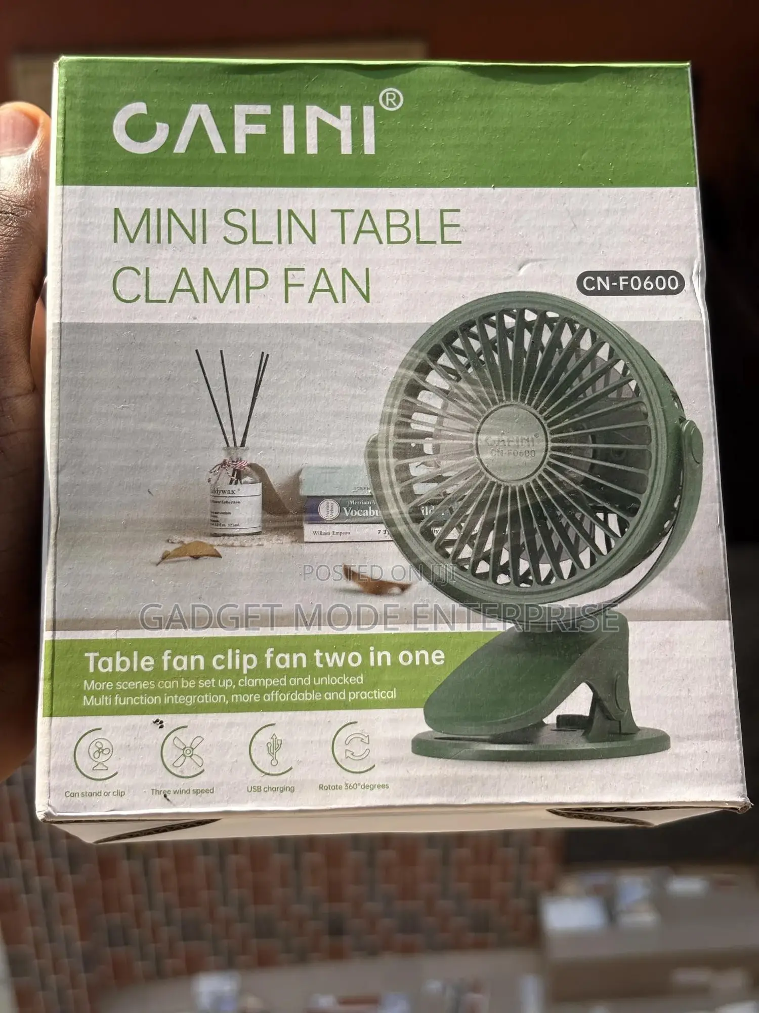 Cafini Cn-F0600 Mini Slim Table Clamp Affordable Fan