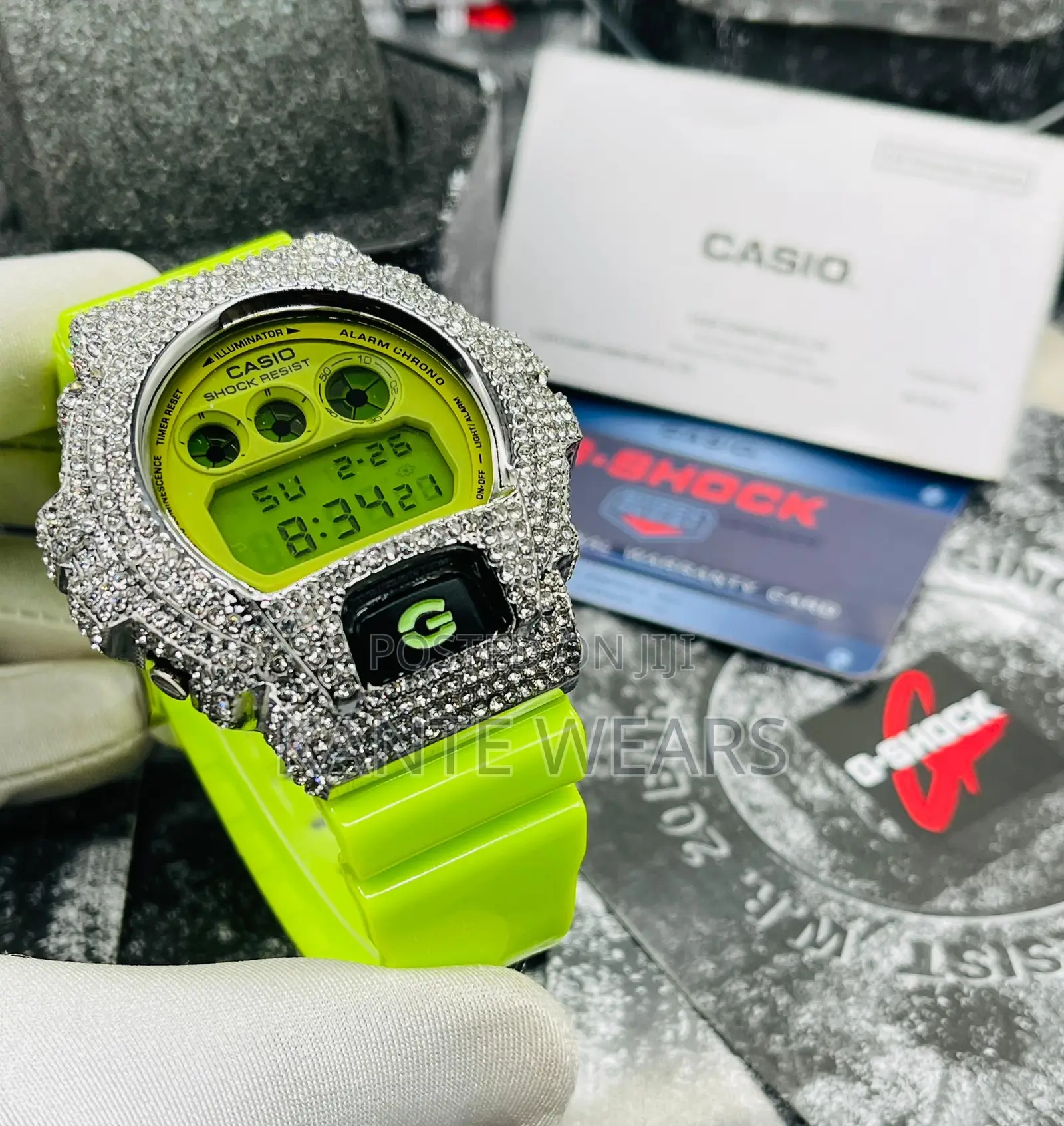 *Quality Grade Stone Dw-6900bb Gshock Wristwatch