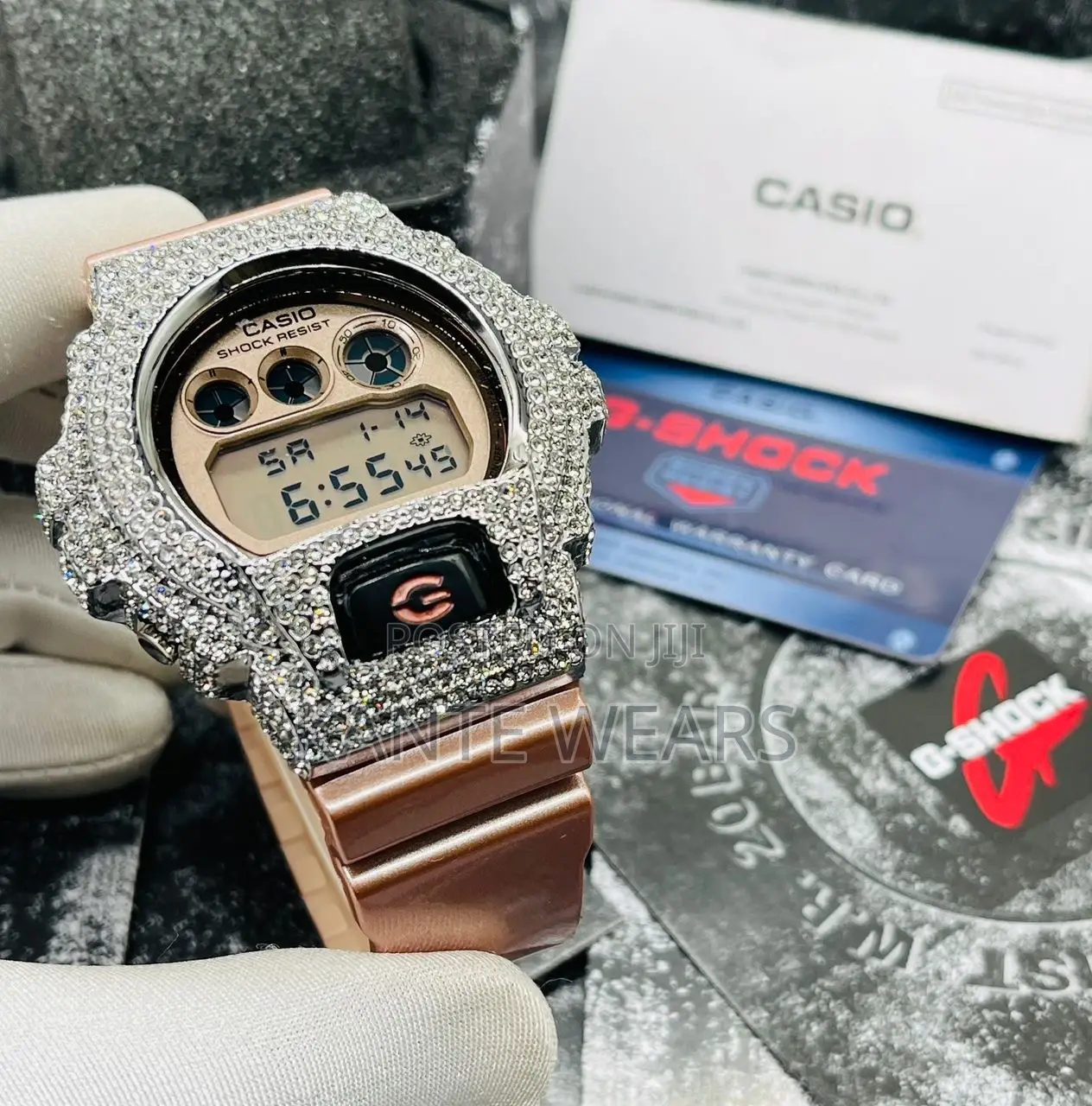 *Quality Grade Stone Dw-6900bb Gshock Wristwatch