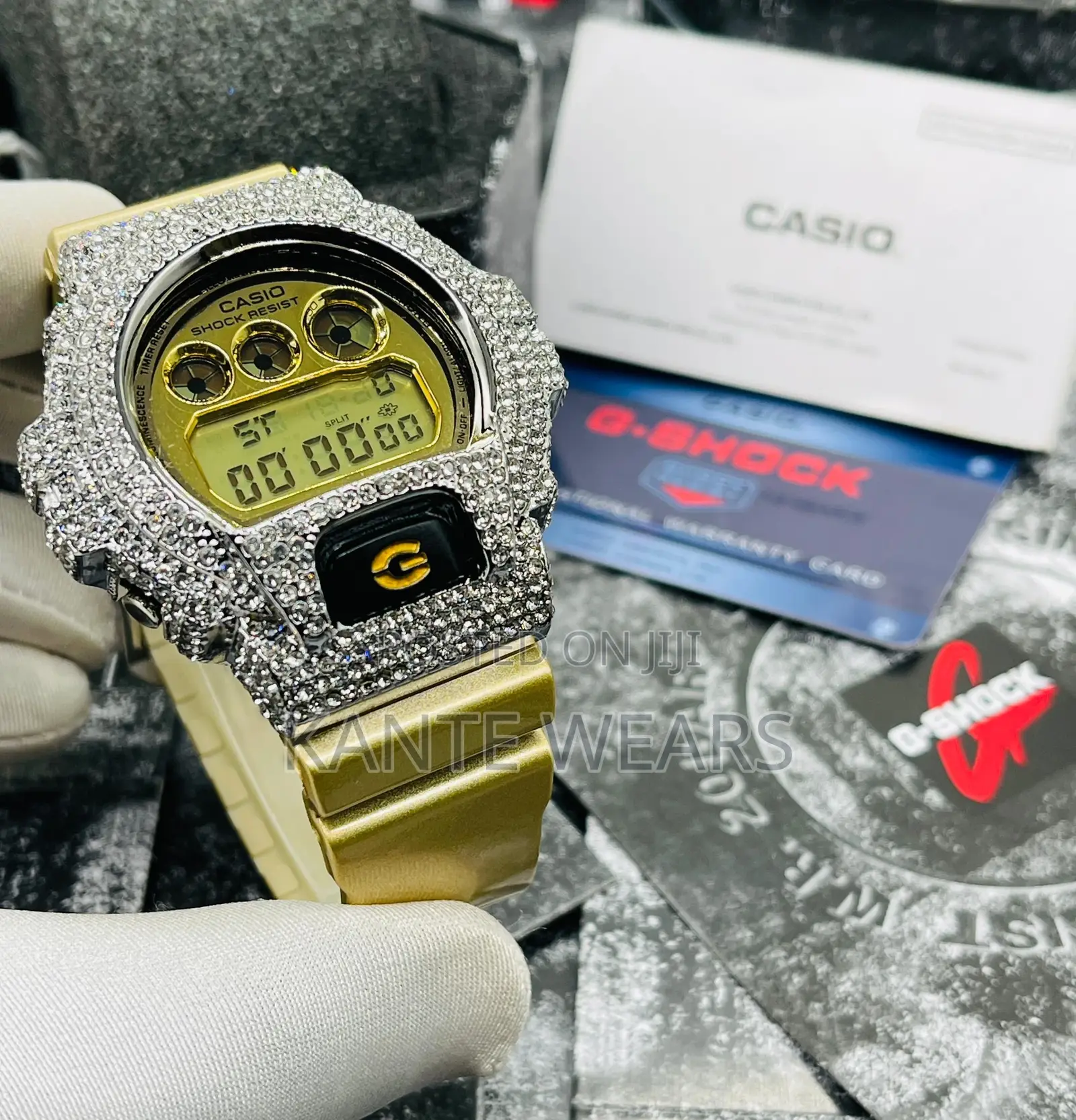*Quality Grade Stone Dw-6900bb Gshock Wristwatch