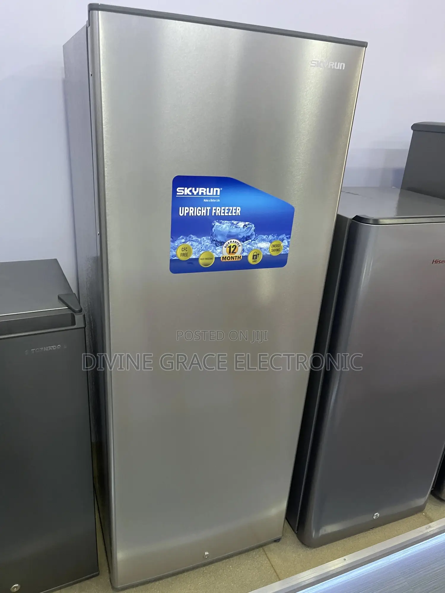 185l Brand New Skyrun Upright Freezer