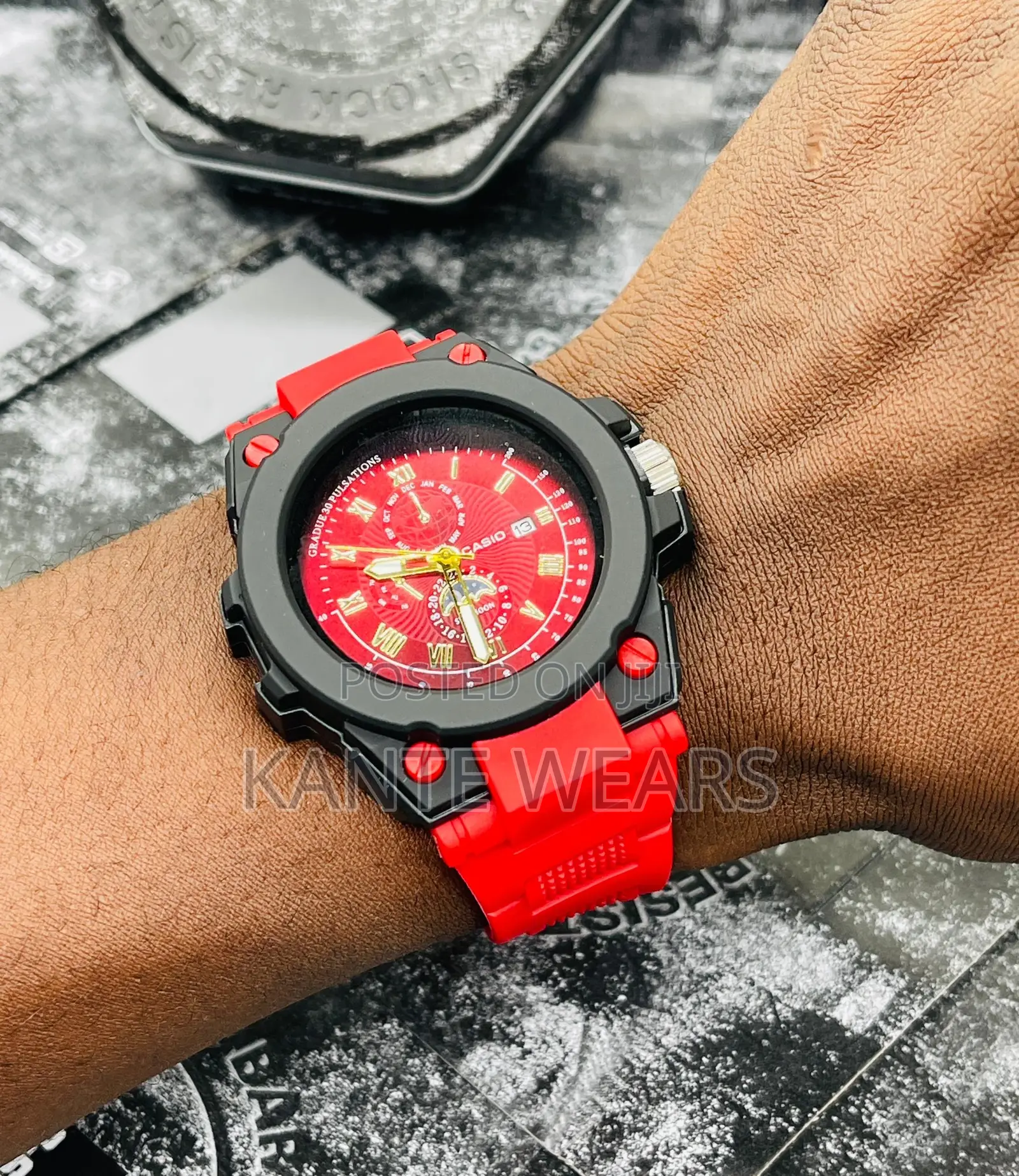 Gshock Casio Quartz Rubber Wristwatch