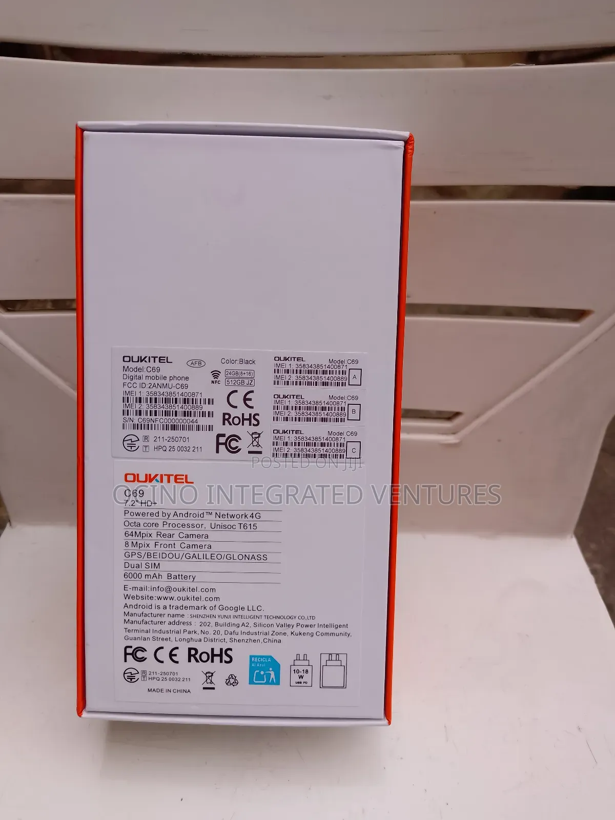 New Oukitel C62 Pro 256 GB Black
