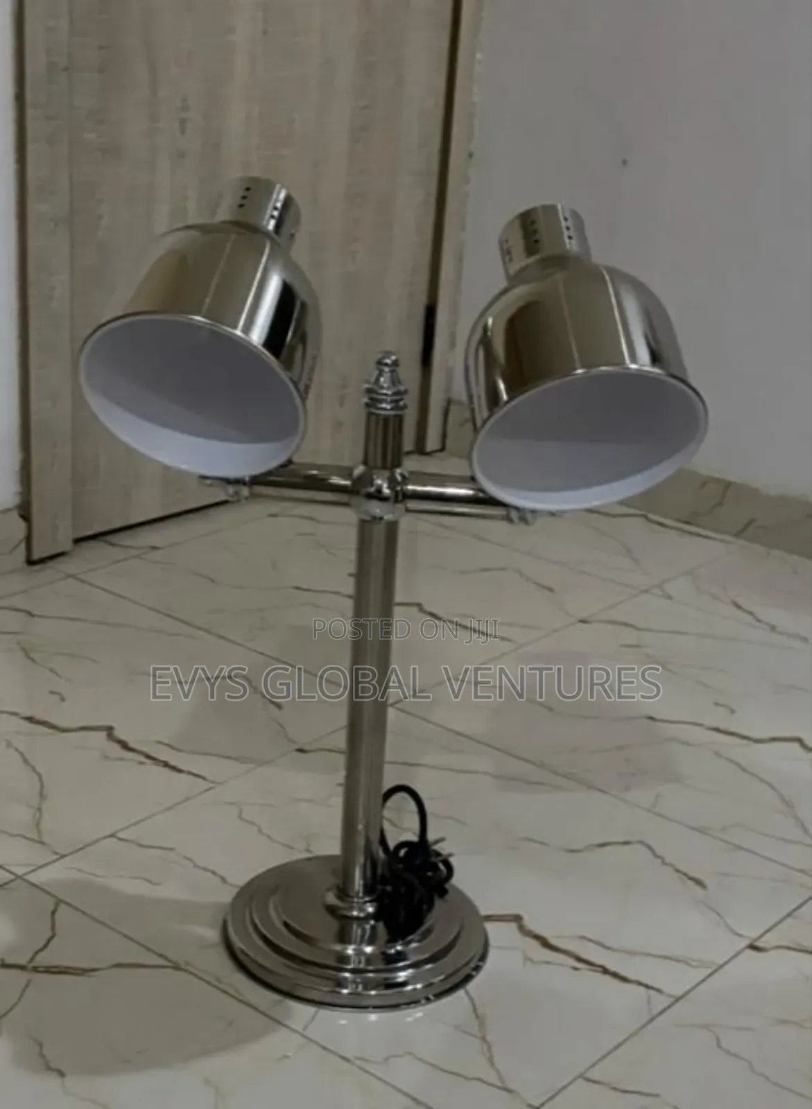 Dual Food Warmer Lamp Bulb For Commercial Use - Silver