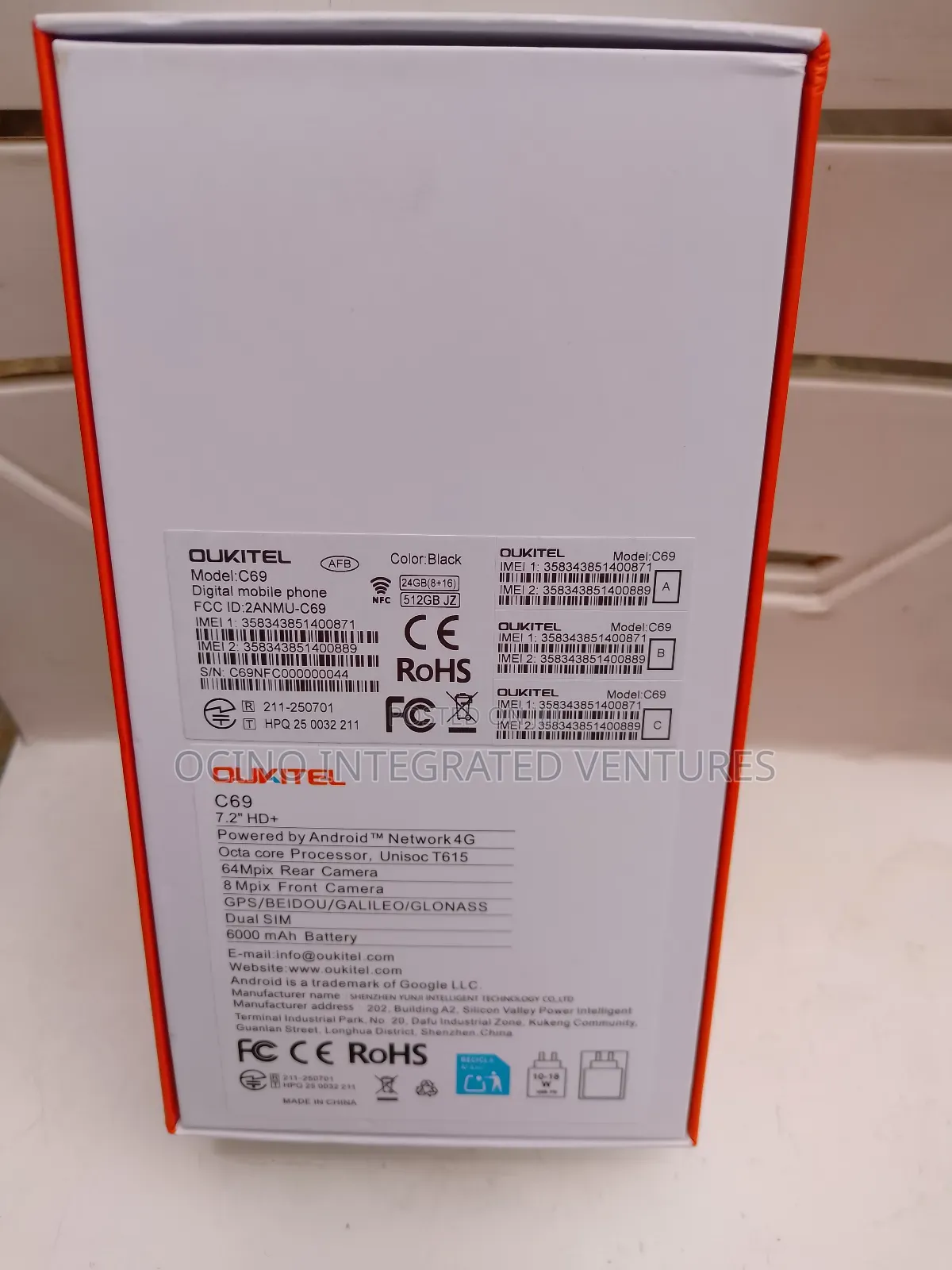 New Oukitel C62 Pro 256 GB Black