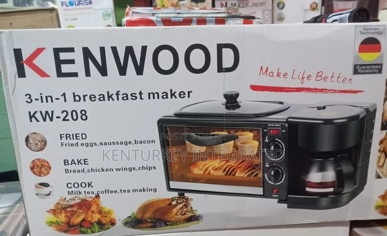 Kenwood 3-in-1 Breakfast Maker Model Kw-208