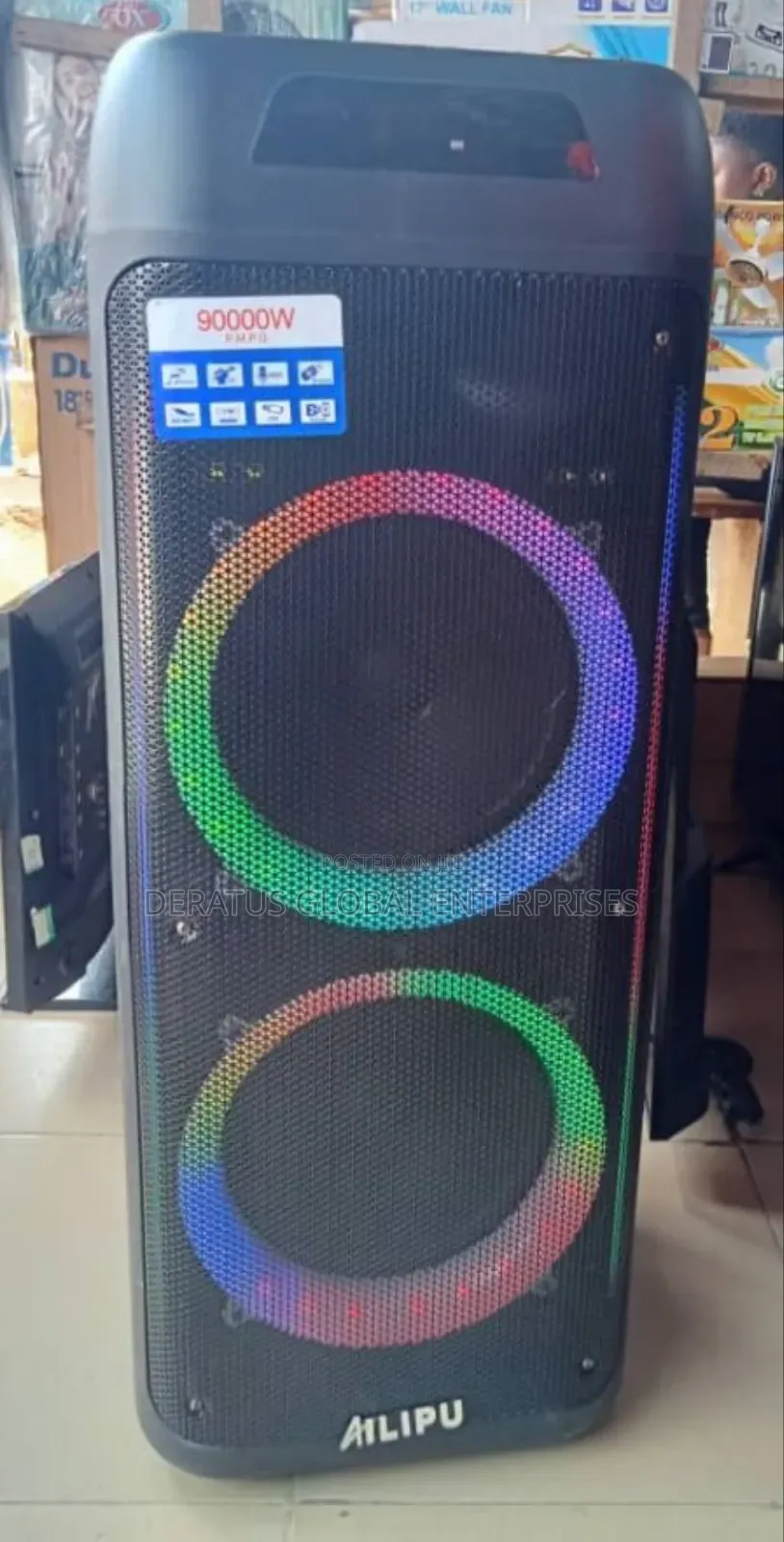 Ailipu Party Speaker With Two Wireless Microphone and Remote Control