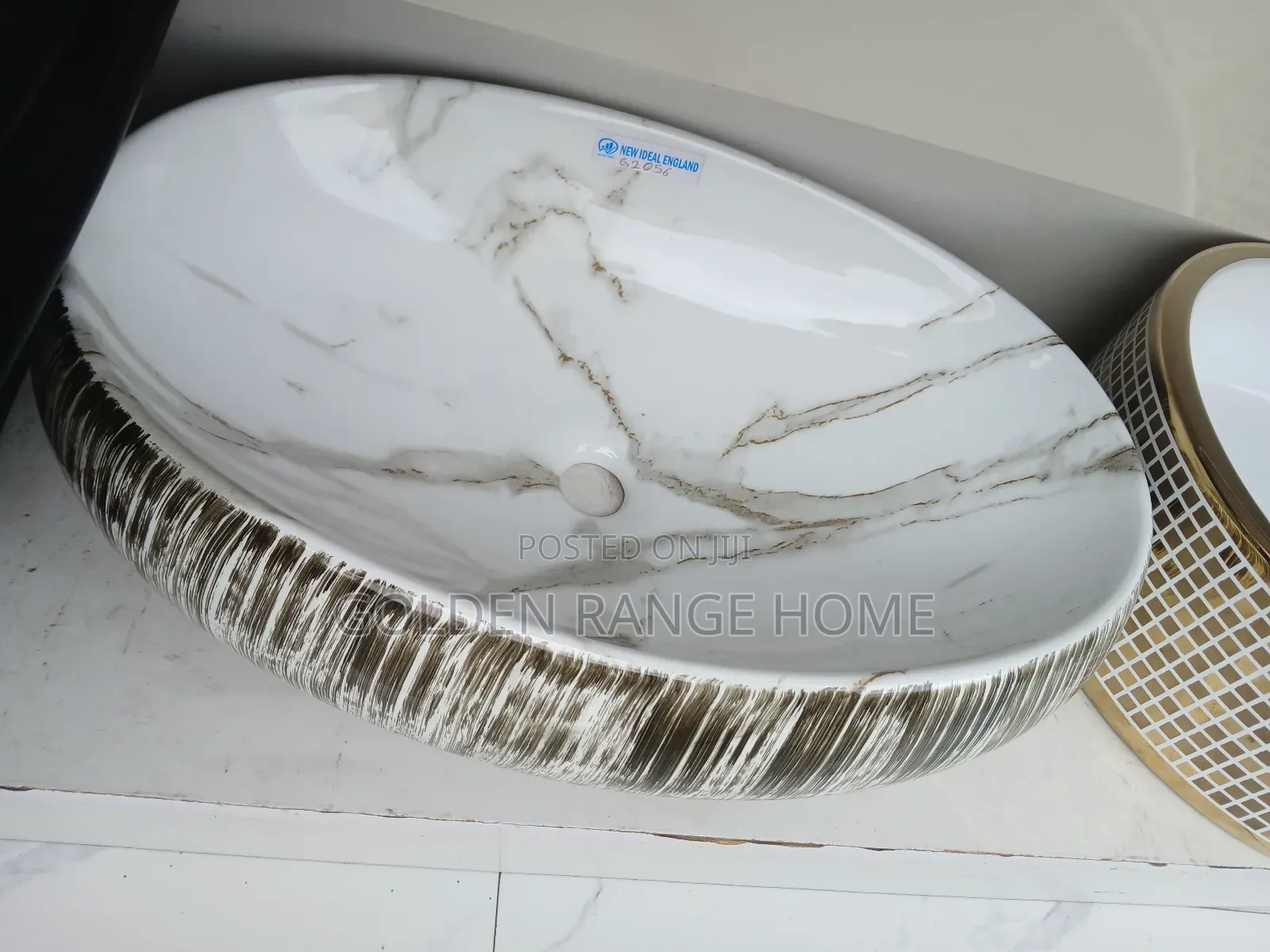 Marble White Countertop Basin