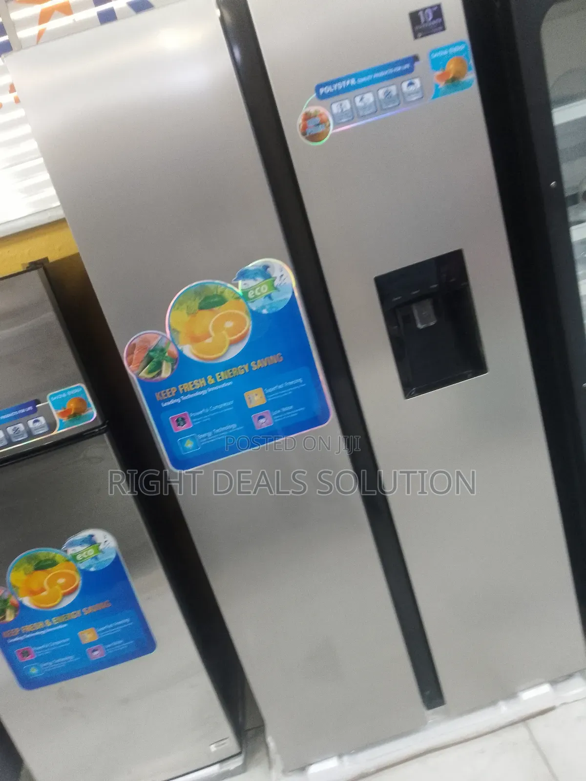 Large Capacity Polystar Side-by-Side: 620l Inverter Refrigerator