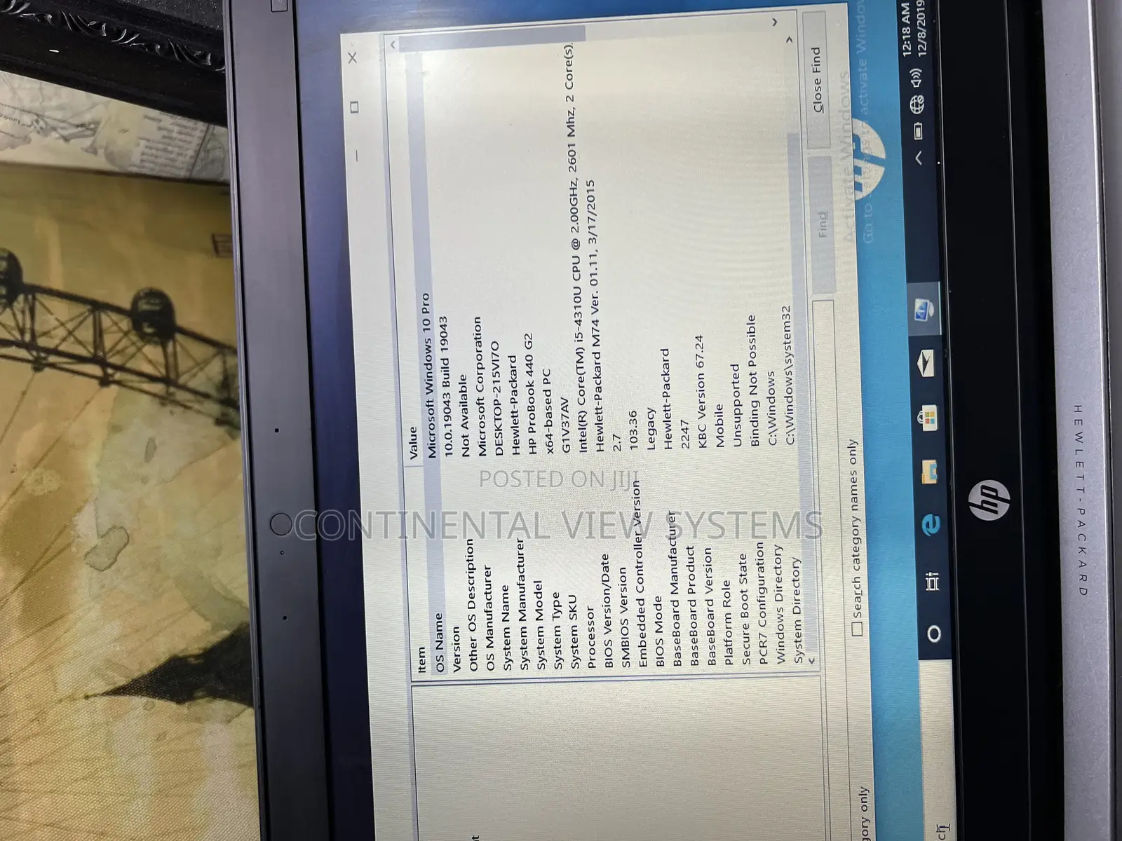 Laptop HP ProBook 440 G2 8GB Intel Core I5 SSD 256GB