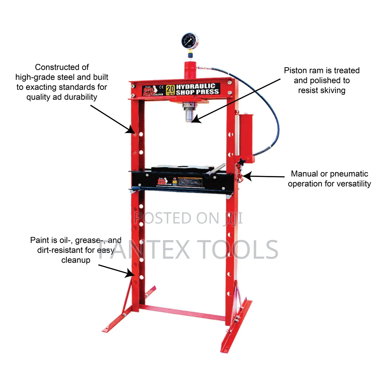 Hydraulic Shop Pres 20 Tons