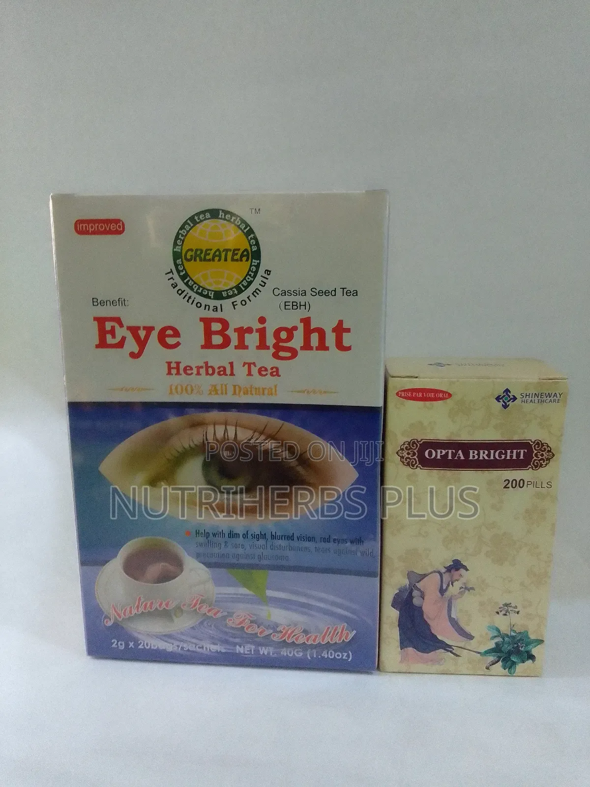 Shineway Opta Bright Pills+ Greatea Eye Bright Tea; For Blurry Vision