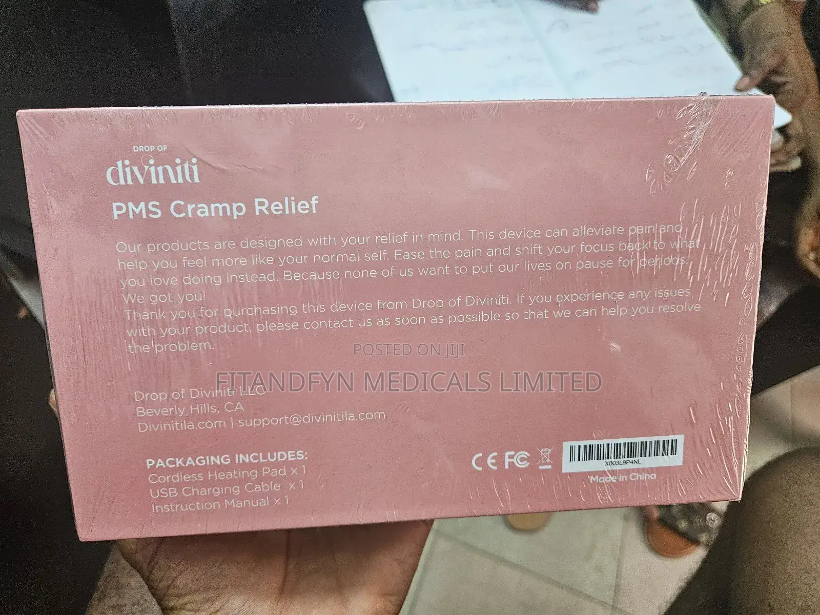 Diviniti Pms & Cramp Relief Cordless Heating Pad
