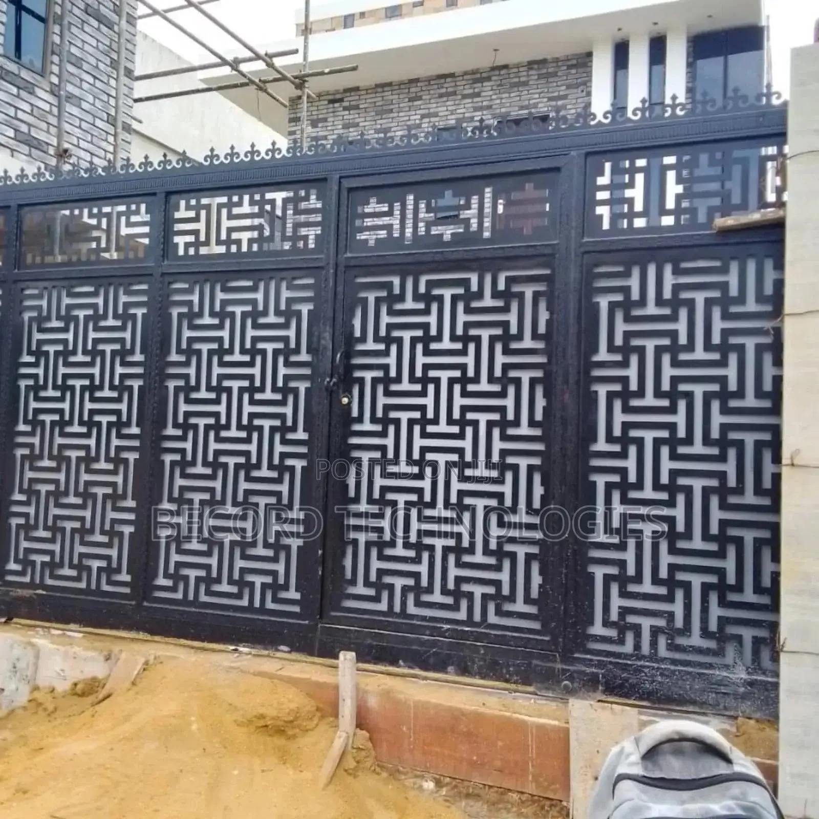 Modern Laser Cut Stainless Gate