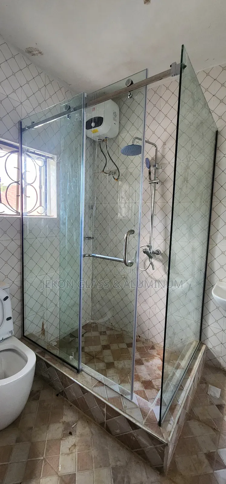 Shower Cubicle With Tempered Plain Glass