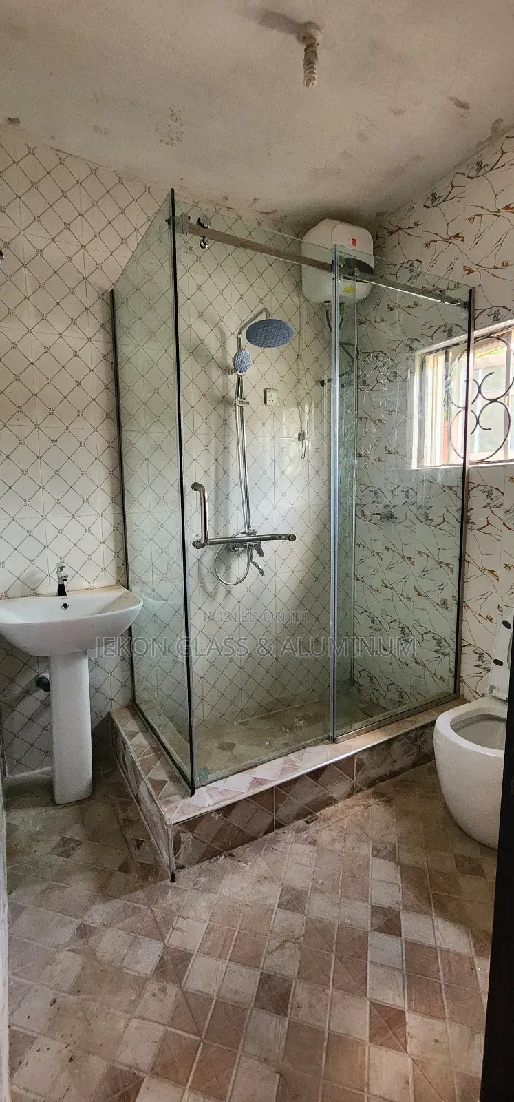 Shower Cubicle With Tempered Plain Glass