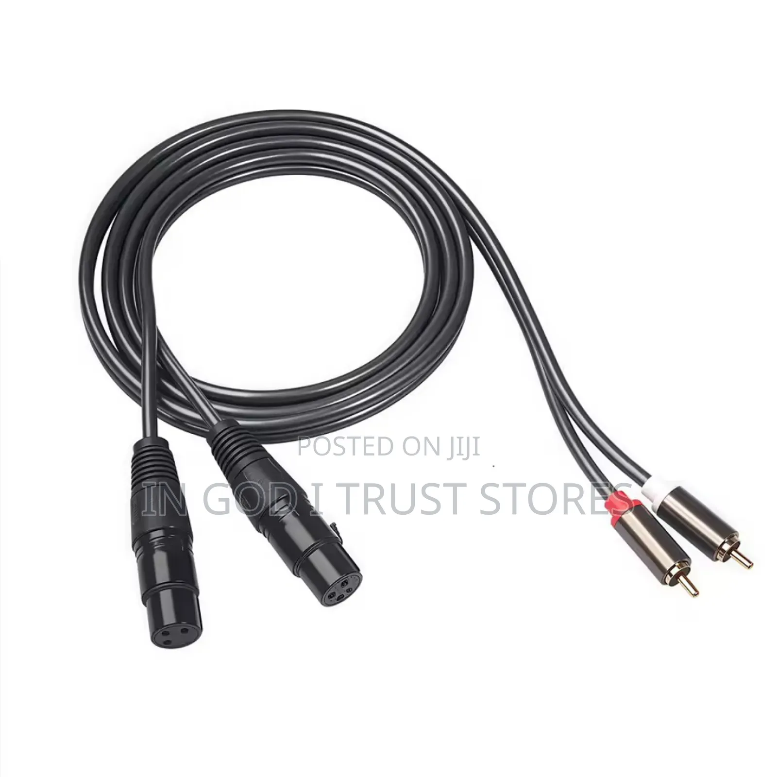 2rca to Dual XLR (Male/Female) Shielded Audio Cable | 1.5m