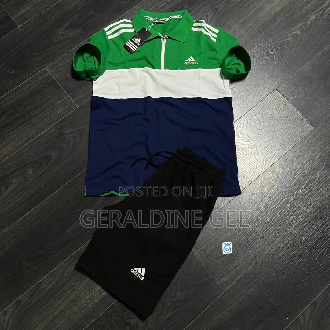 Turkish Short Adidas Two Pieces Set for Beaches, Simple Events and Co